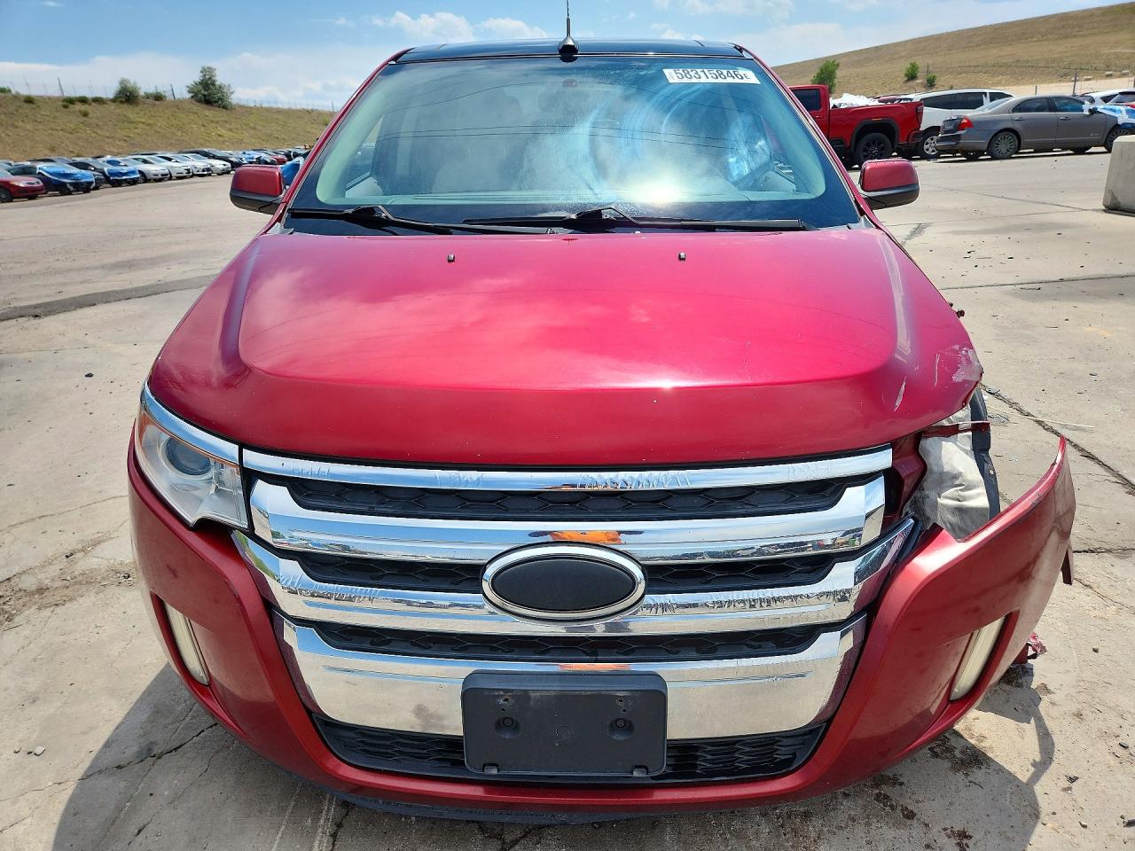 2013 Ford Edge Sel Red vin: 2FMDK4JC5DBC73320