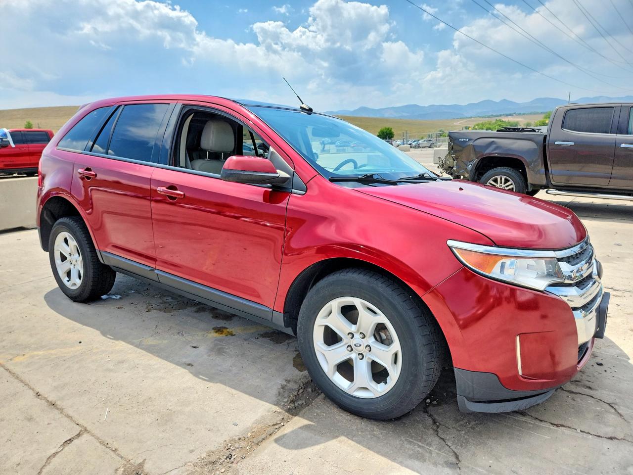 2013 Ford Edge Sel Red vin: 2FMDK4JC5DBC73320