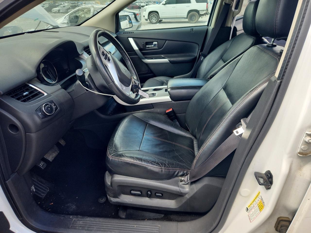 2014 Ford Edge Sel White vin: 2FMDK4JC5EBA06146