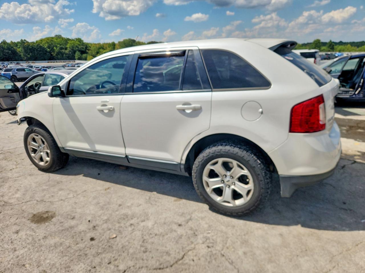 2014 Ford Edge Sel White vin: 2FMDK4JC5EBA06146