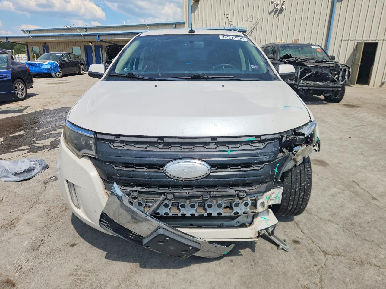 2014 Ford Edge Sel White vin: 2FMDK4JC5EBA06146
