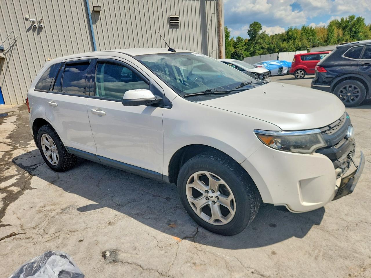 2014 Ford Edge Sel White vin: 2FMDK4JC5EBA06146