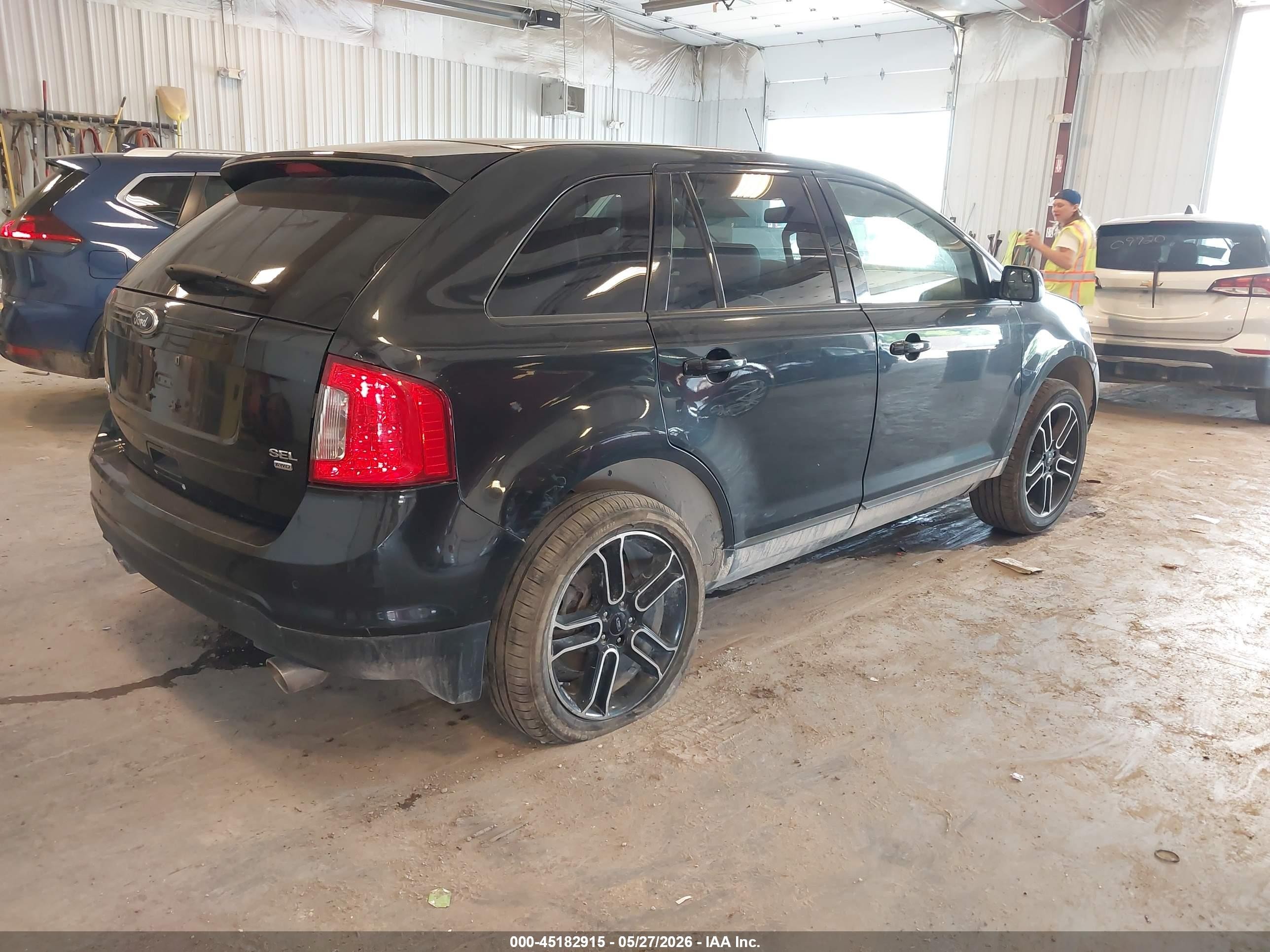 2014 Ford Edge Sel Black vin: 2FMDK4JC5EBA12691