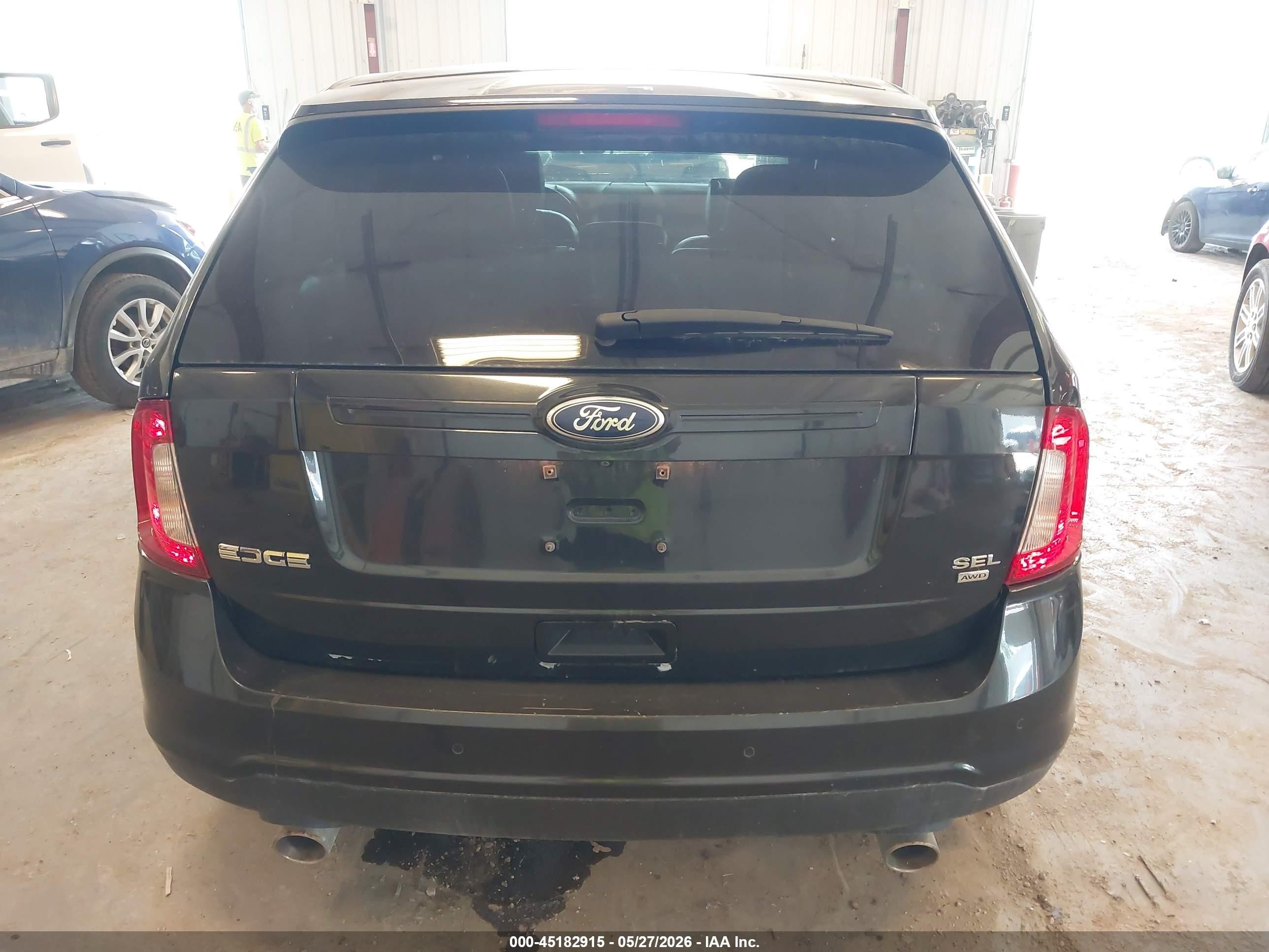 2014 Ford Edge Sel Black vin: 2FMDK4JC5EBA12691