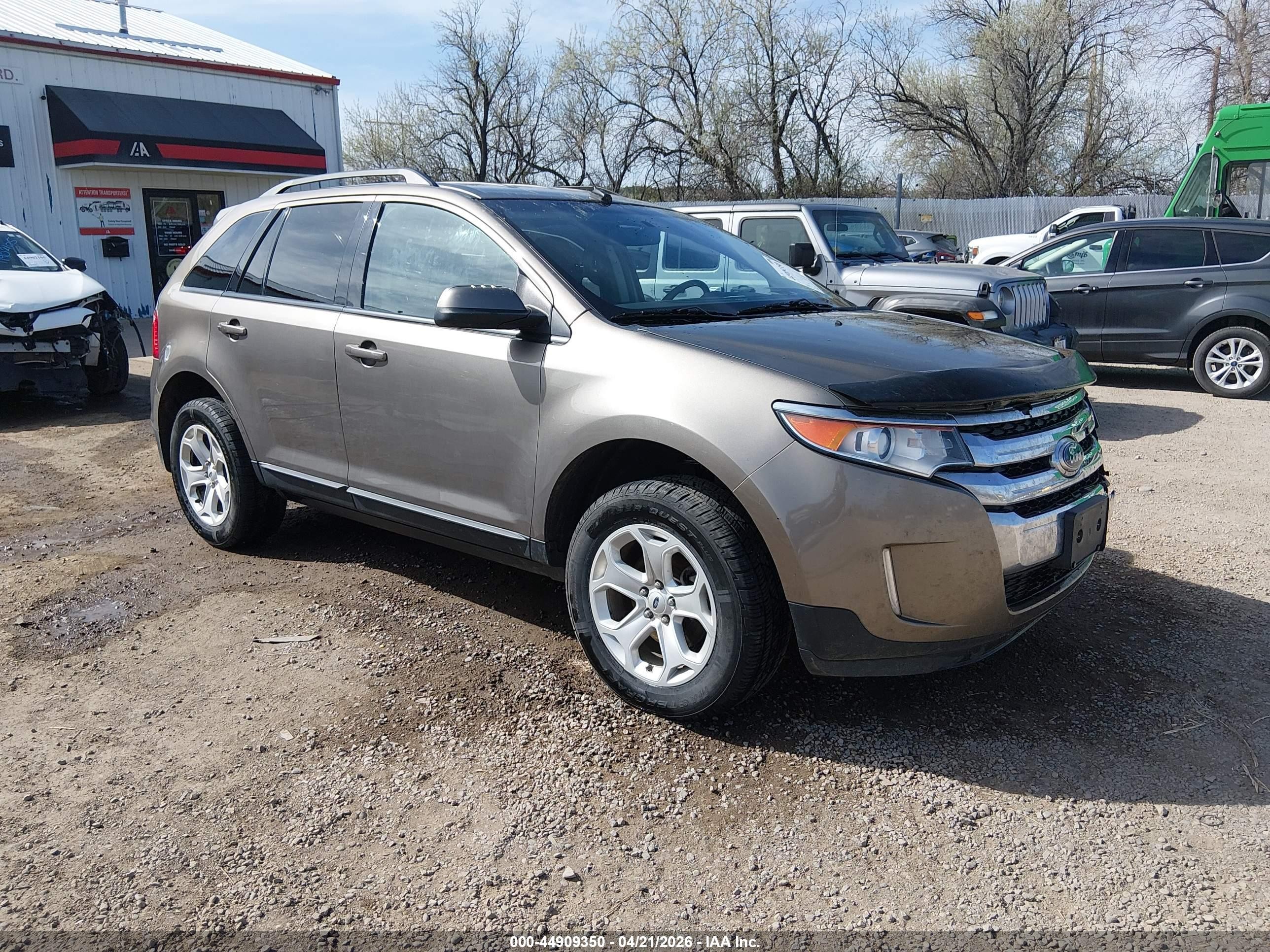 2014 Ford Edge Sel Brown vin: 2FMDK4JC5EBA20502