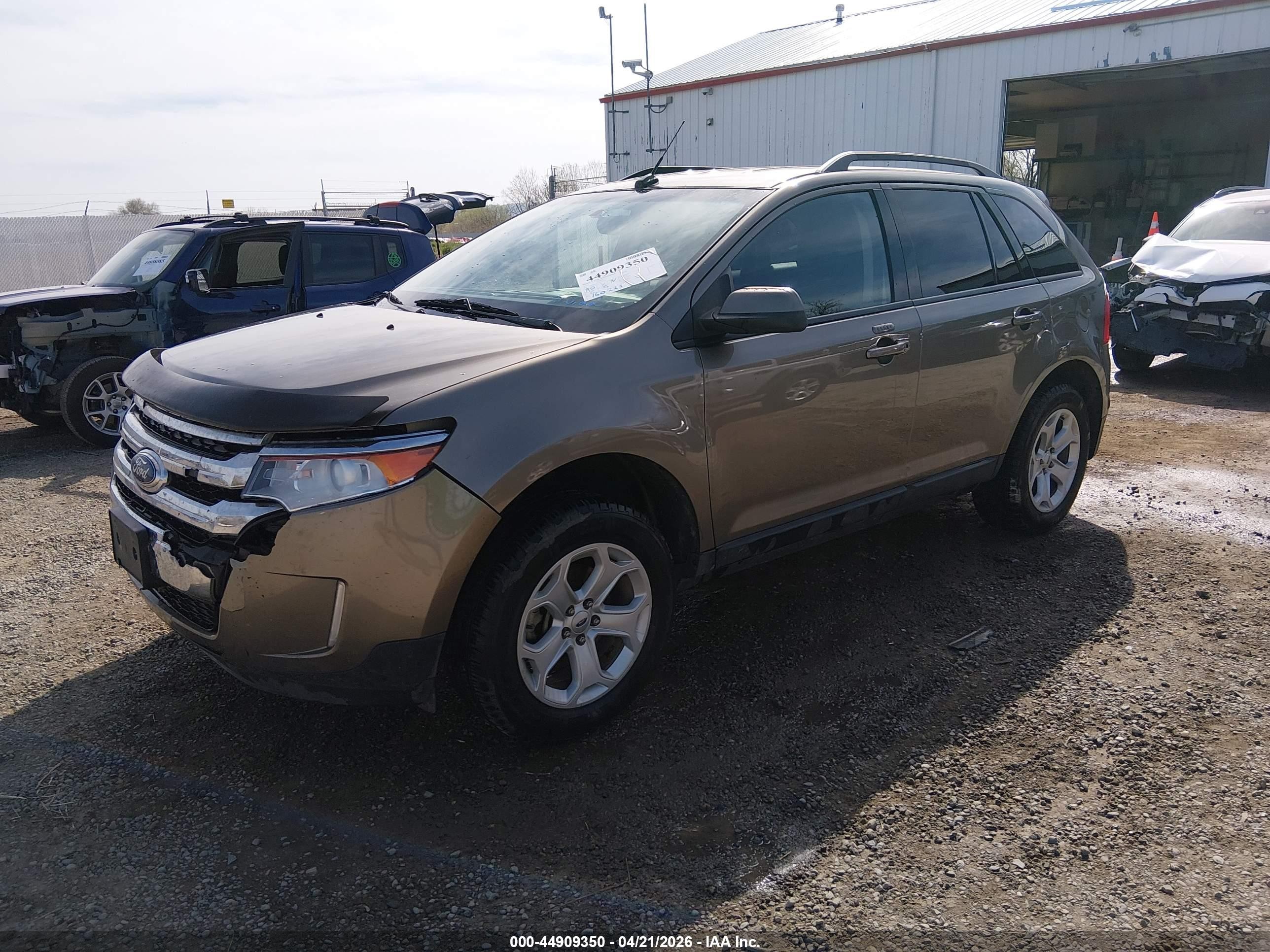 2014 Ford Edge Sel Brown vin: 2FMDK4JC5EBA20502
