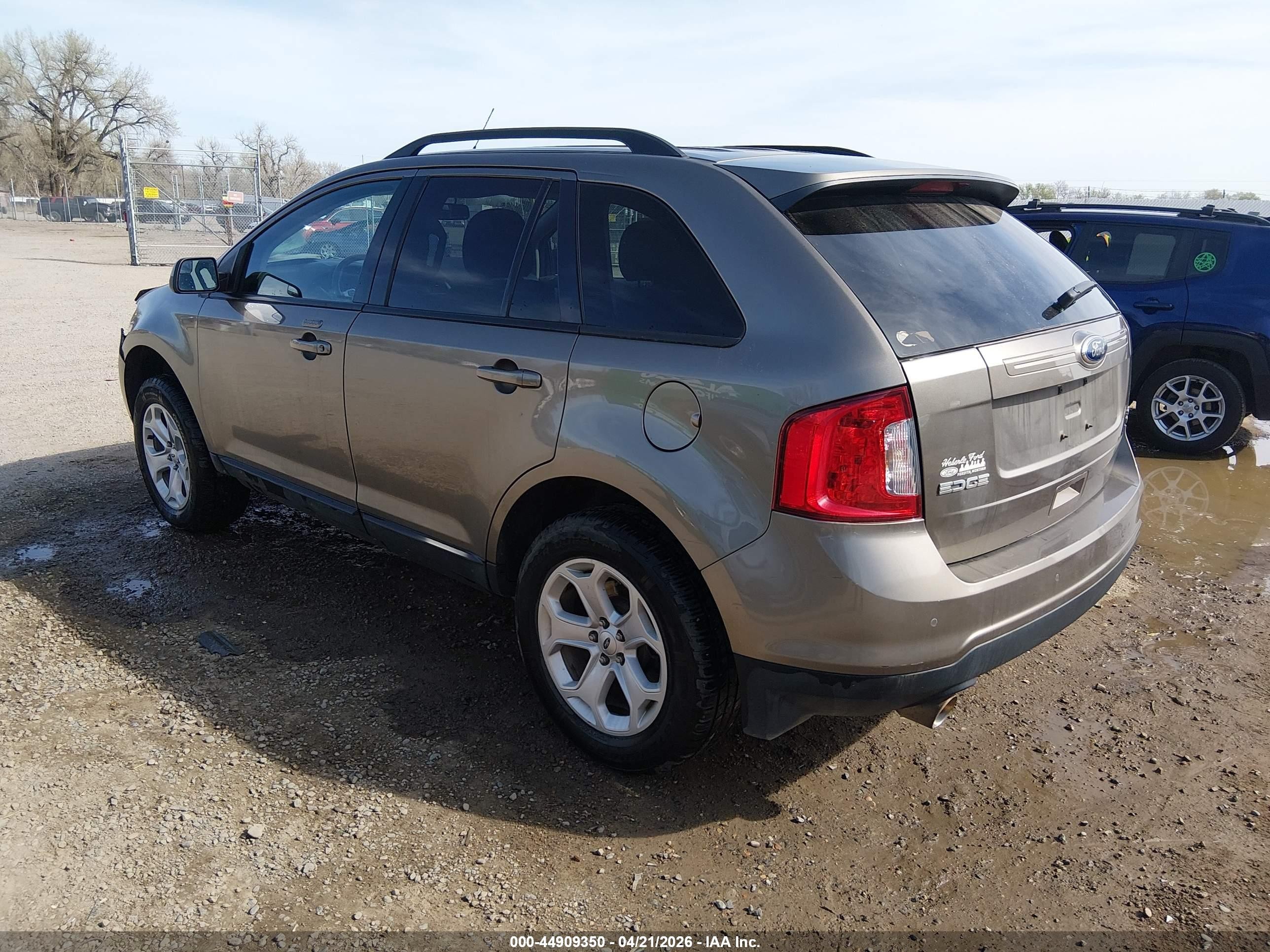 2014 Ford Edge Sel Brown vin: 2FMDK4JC5EBA20502