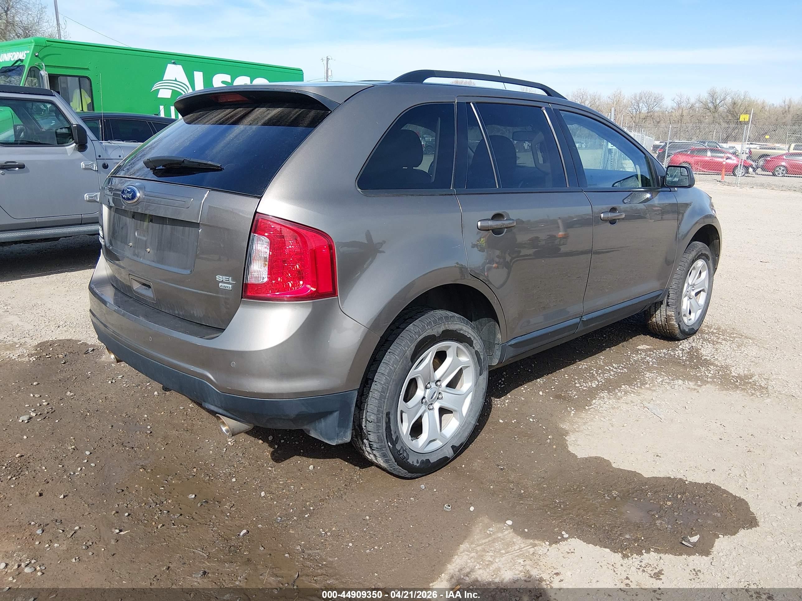 2014 Ford Edge Sel Brown vin: 2FMDK4JC5EBA20502