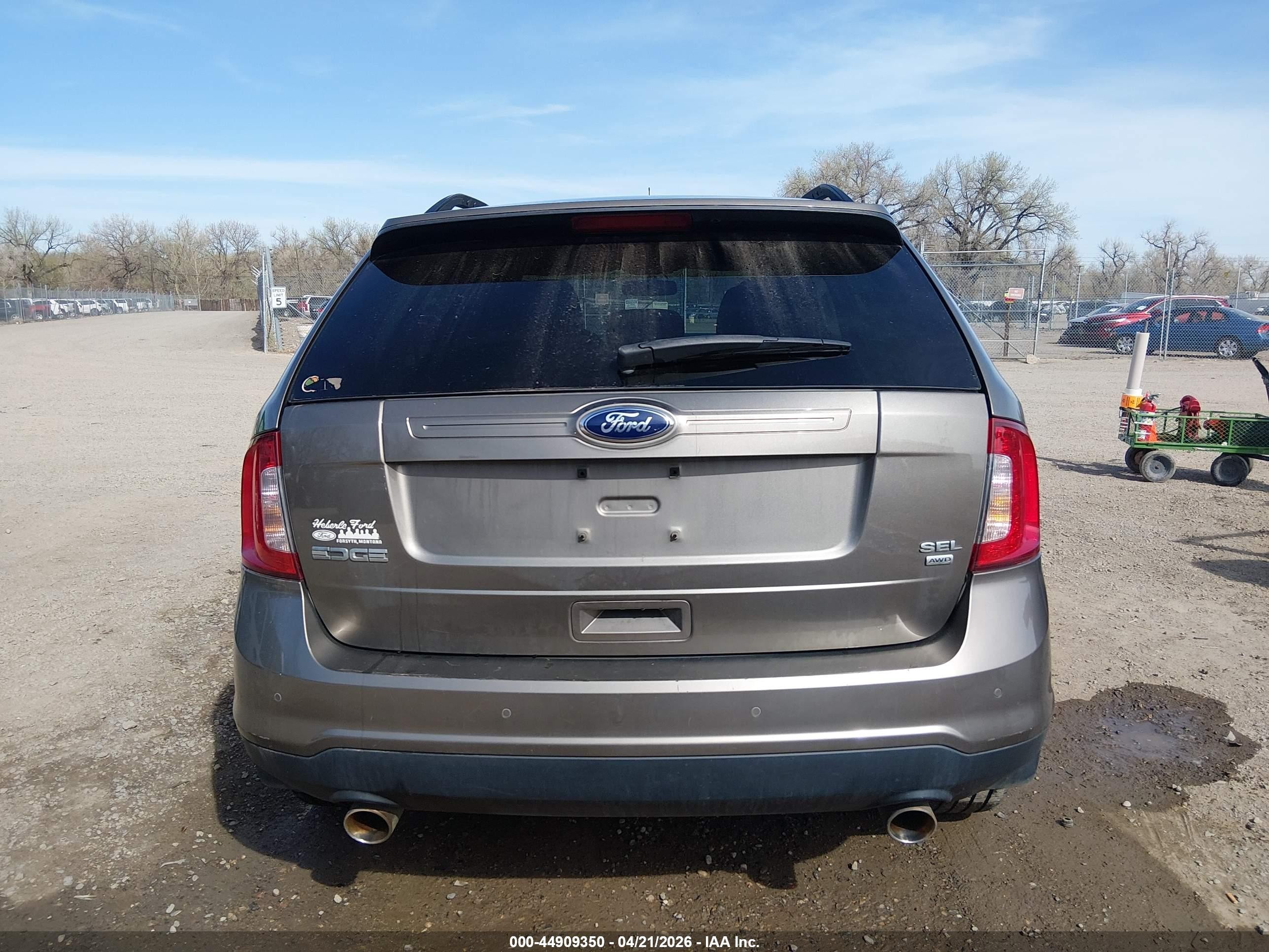 2014 Ford Edge Sel Brown vin: 2FMDK4JC5EBA20502