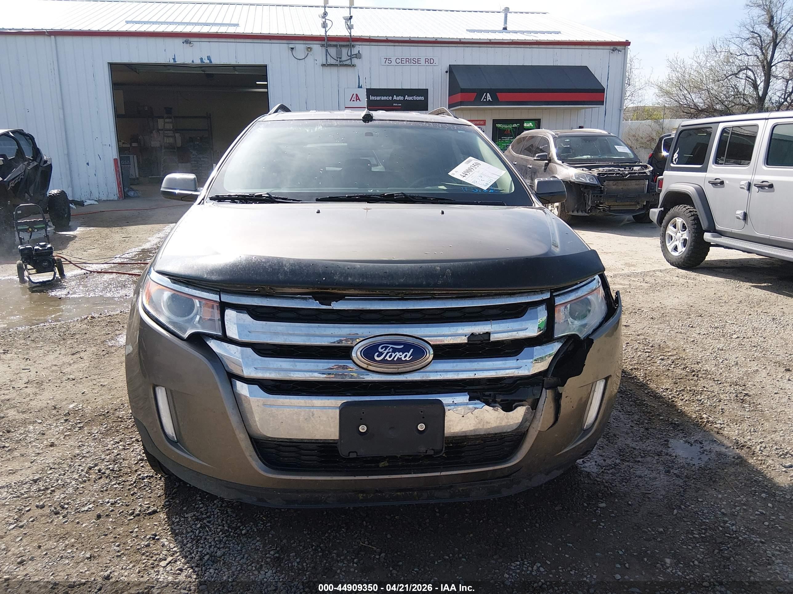 2014 Ford Edge Sel Brown vin: 2FMDK4JC5EBA20502