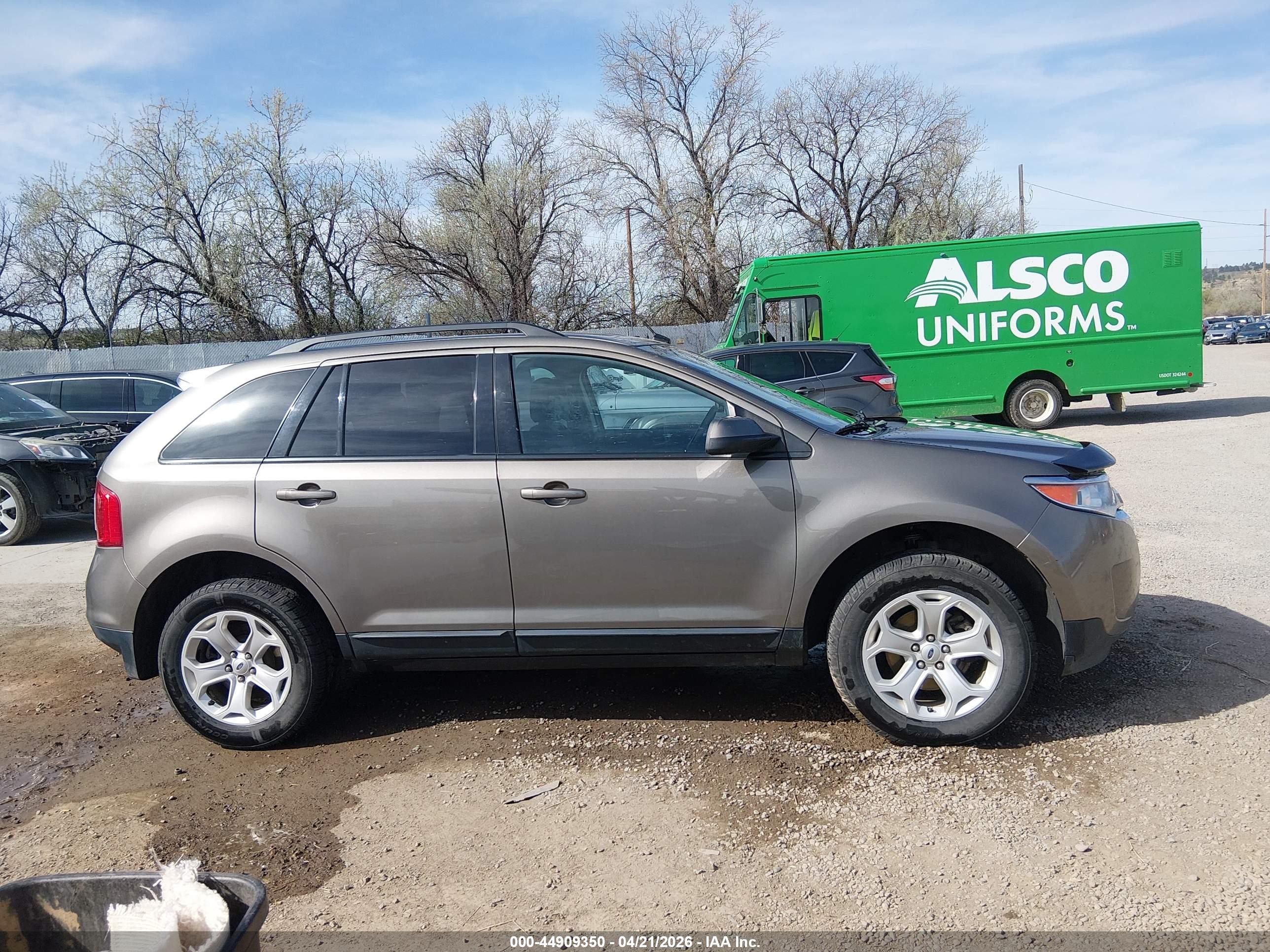 2014 Ford Edge Sel Brown vin: 2FMDK4JC5EBA20502