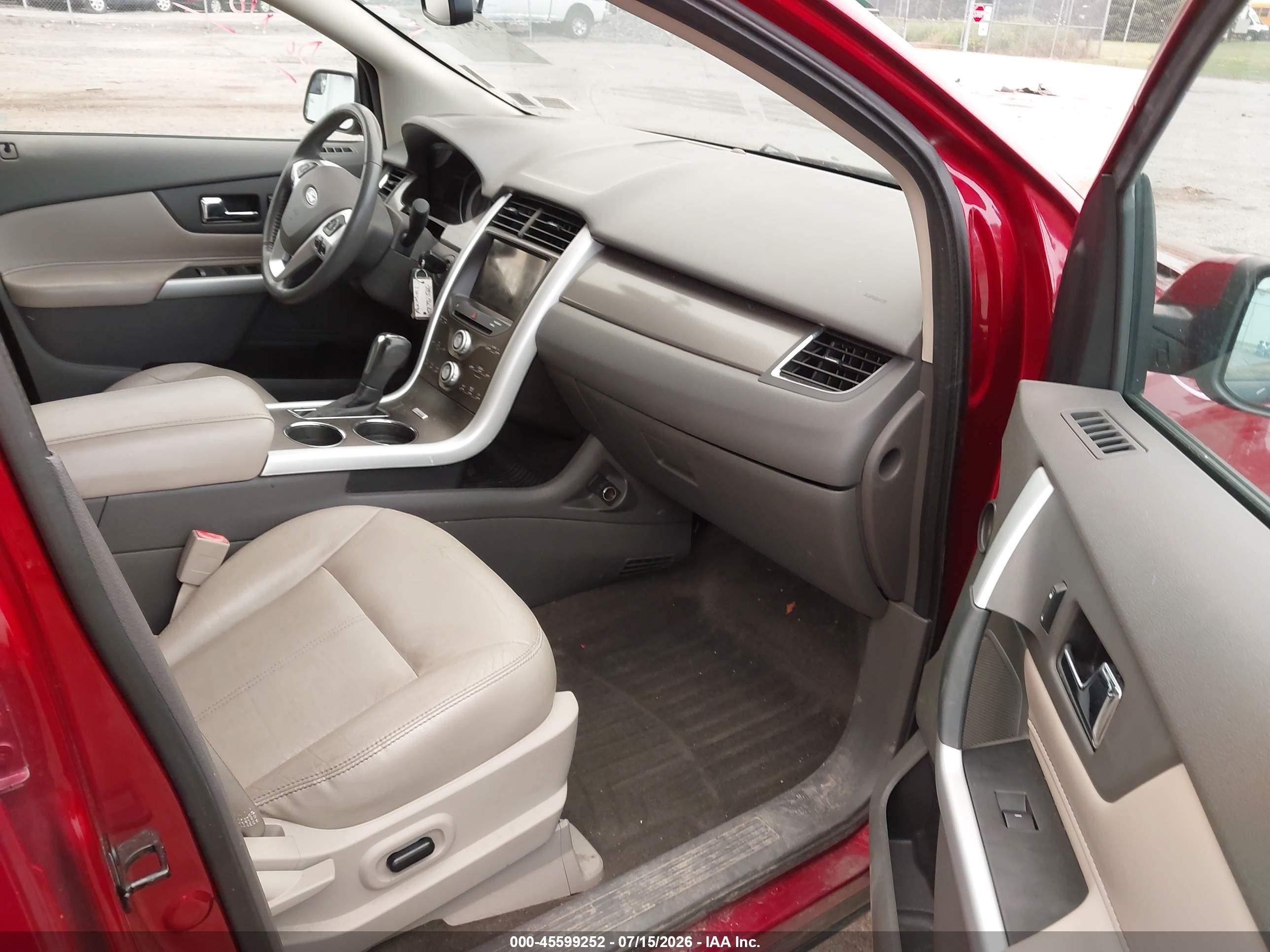 2014 Ford Edge Sel Red vin: 2FMDK4JC5EBA29328