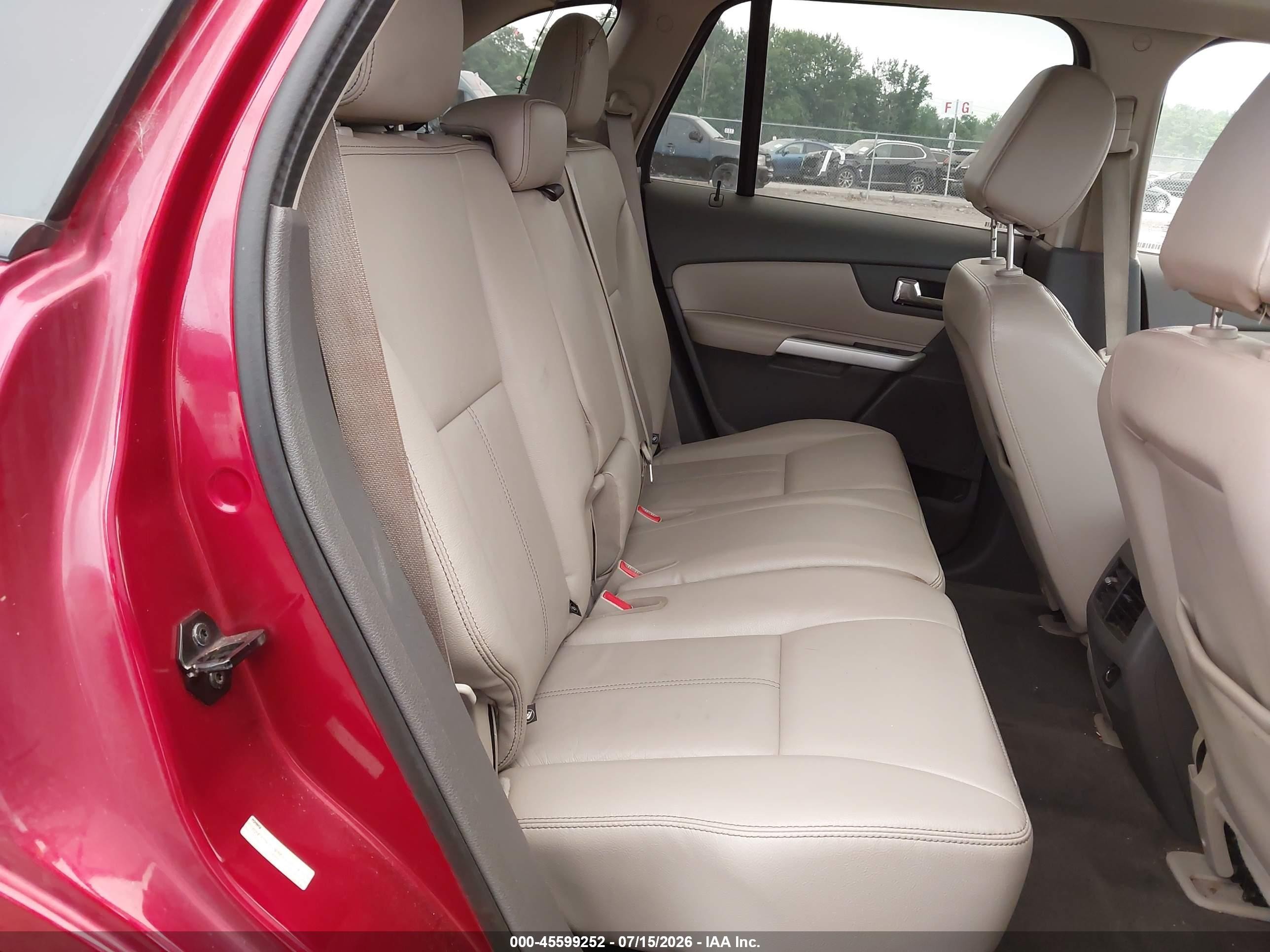2014 Ford Edge Sel Red vin: 2FMDK4JC5EBA29328
