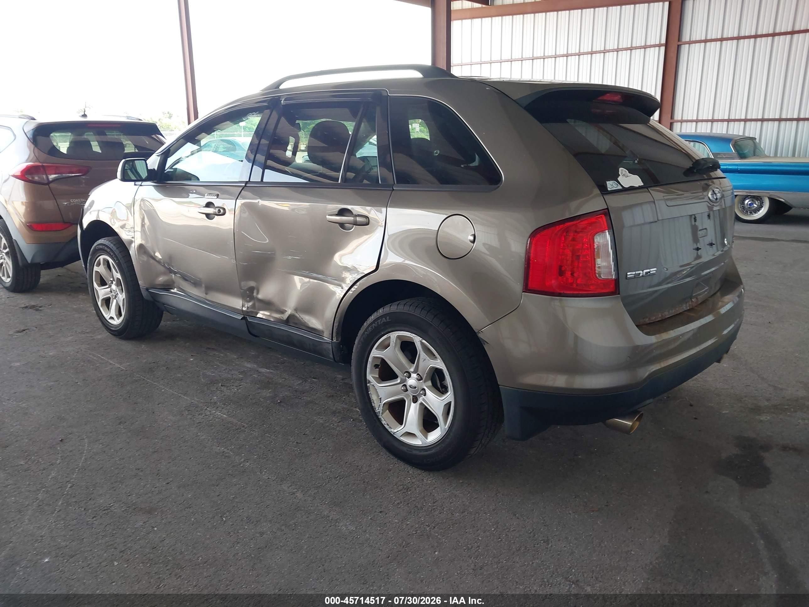 2014 Ford Edge Sel Gray vin: 2FMDK4JC5EBA75709