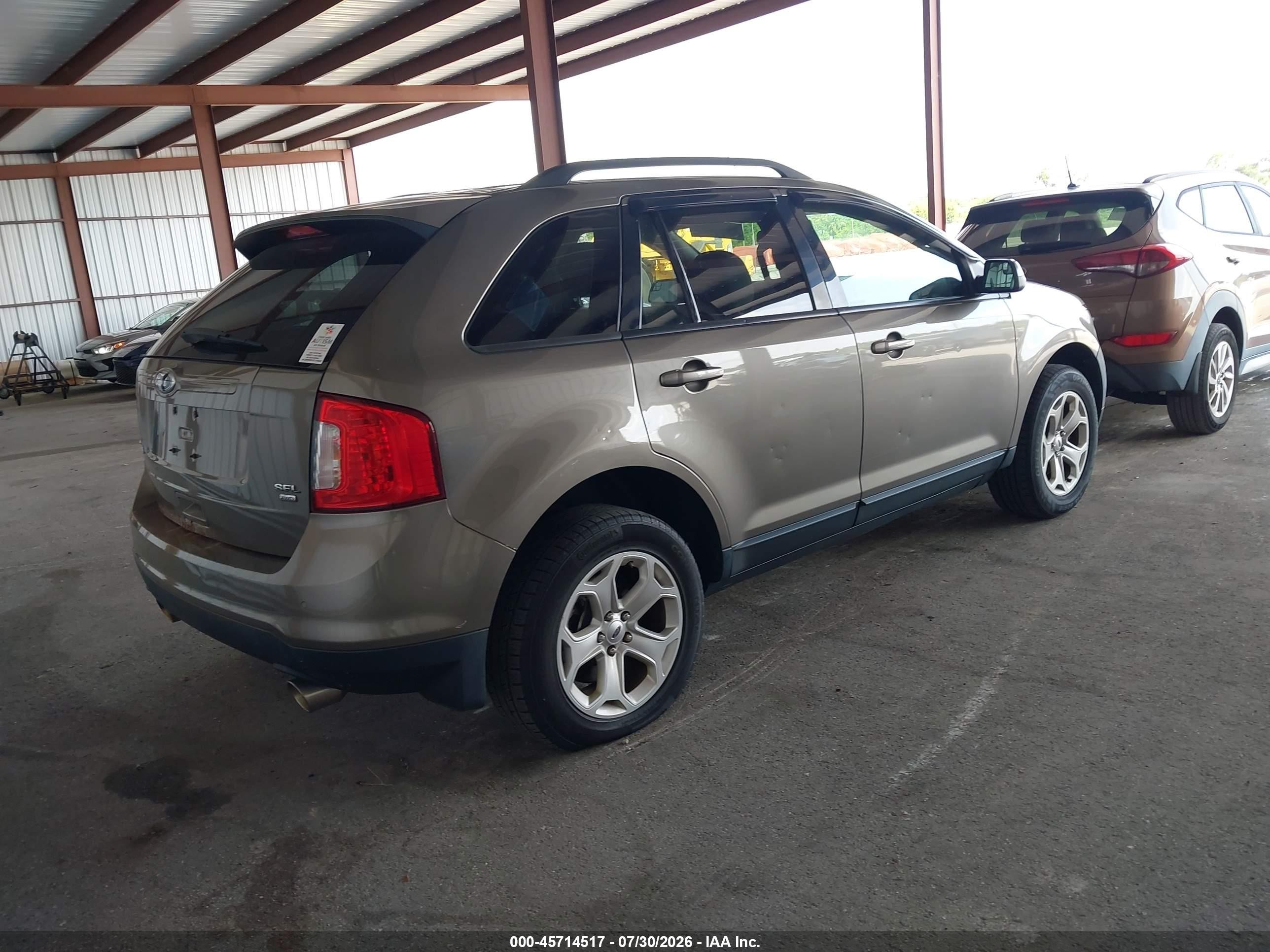 2014 Ford Edge Sel Gray vin: 2FMDK4JC5EBA75709