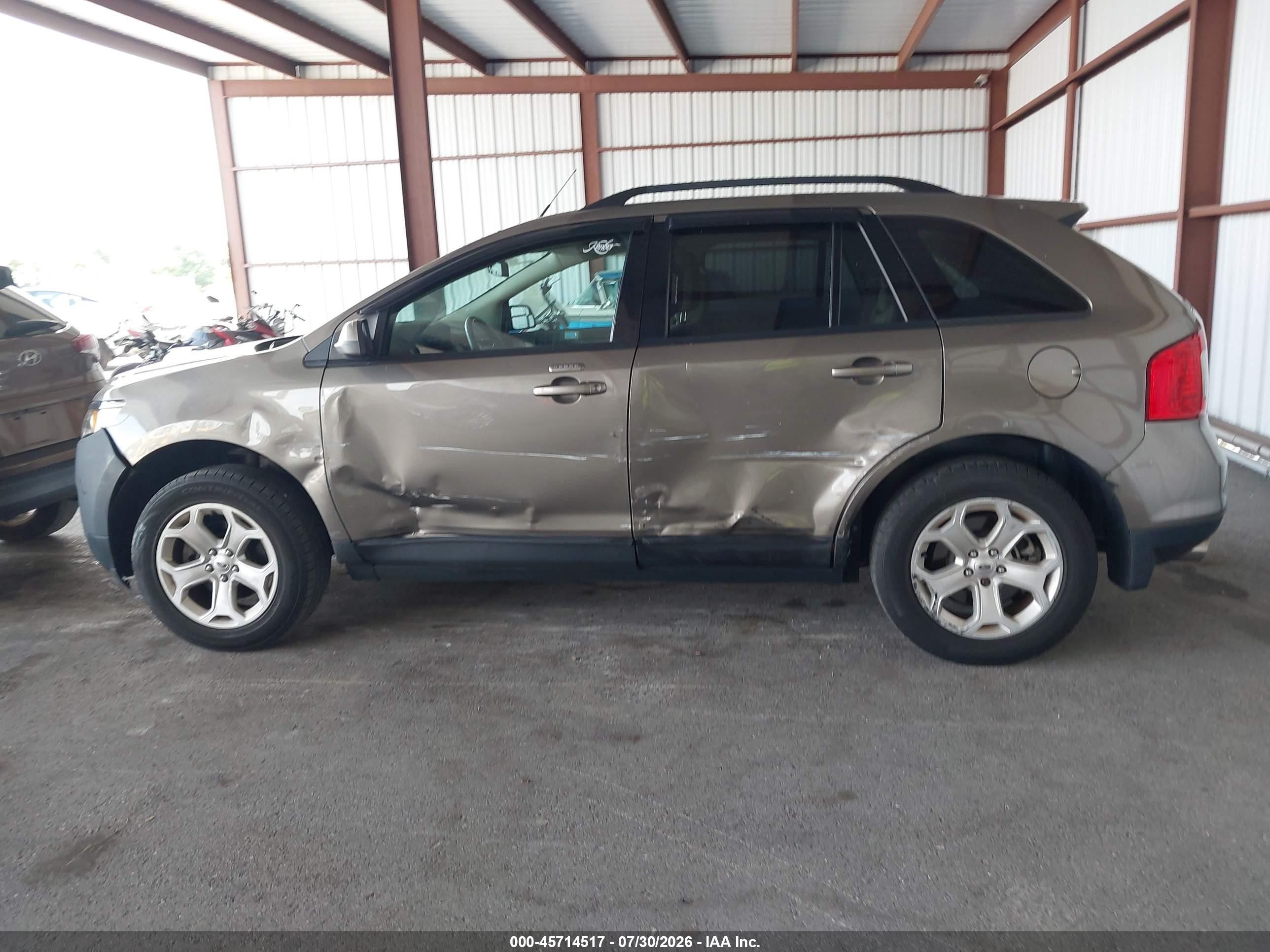 2014 Ford Edge Sel Gray vin: 2FMDK4JC5EBA75709