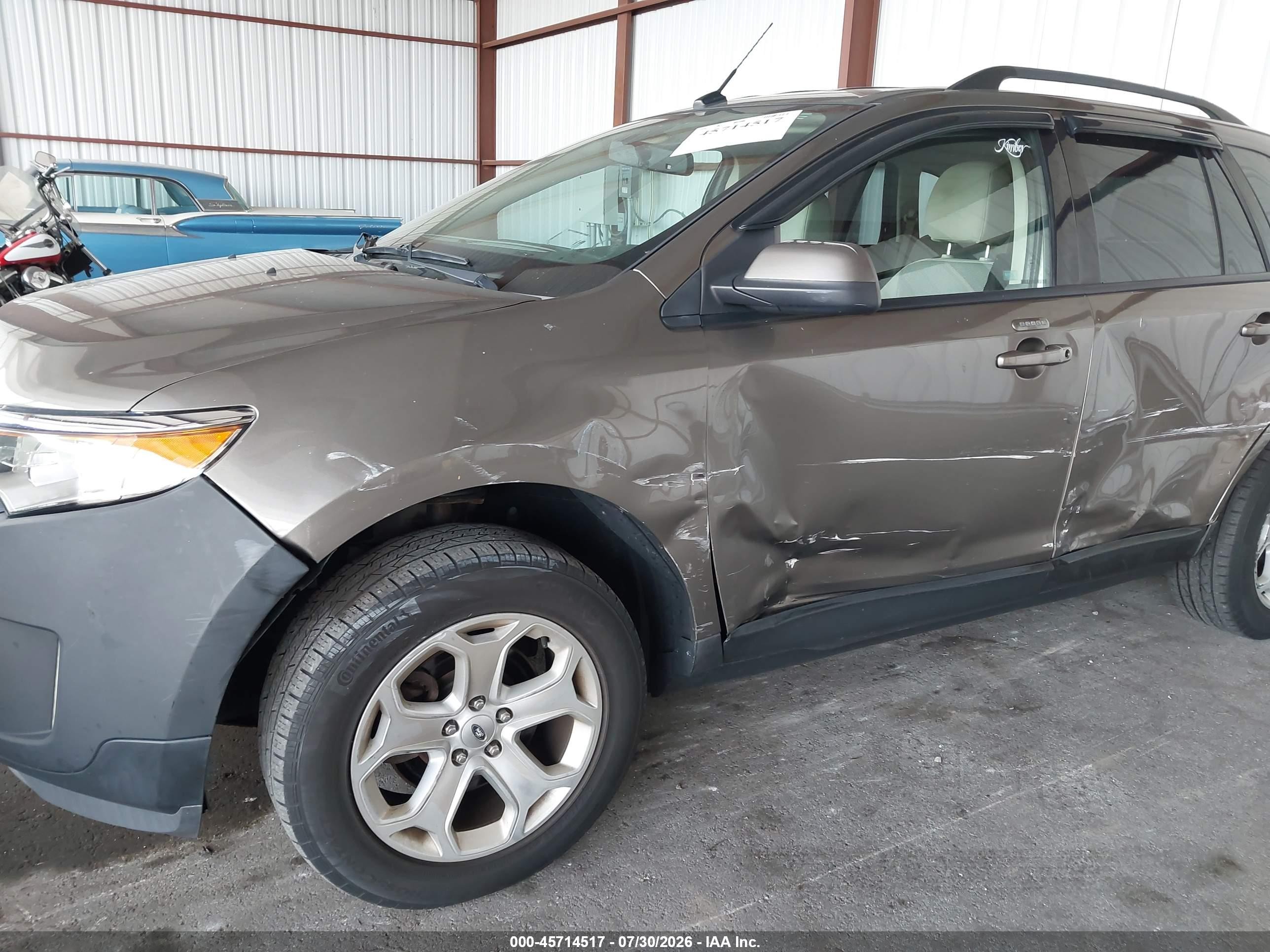 2014 Ford Edge Sel Gray vin: 2FMDK4JC5EBA75709