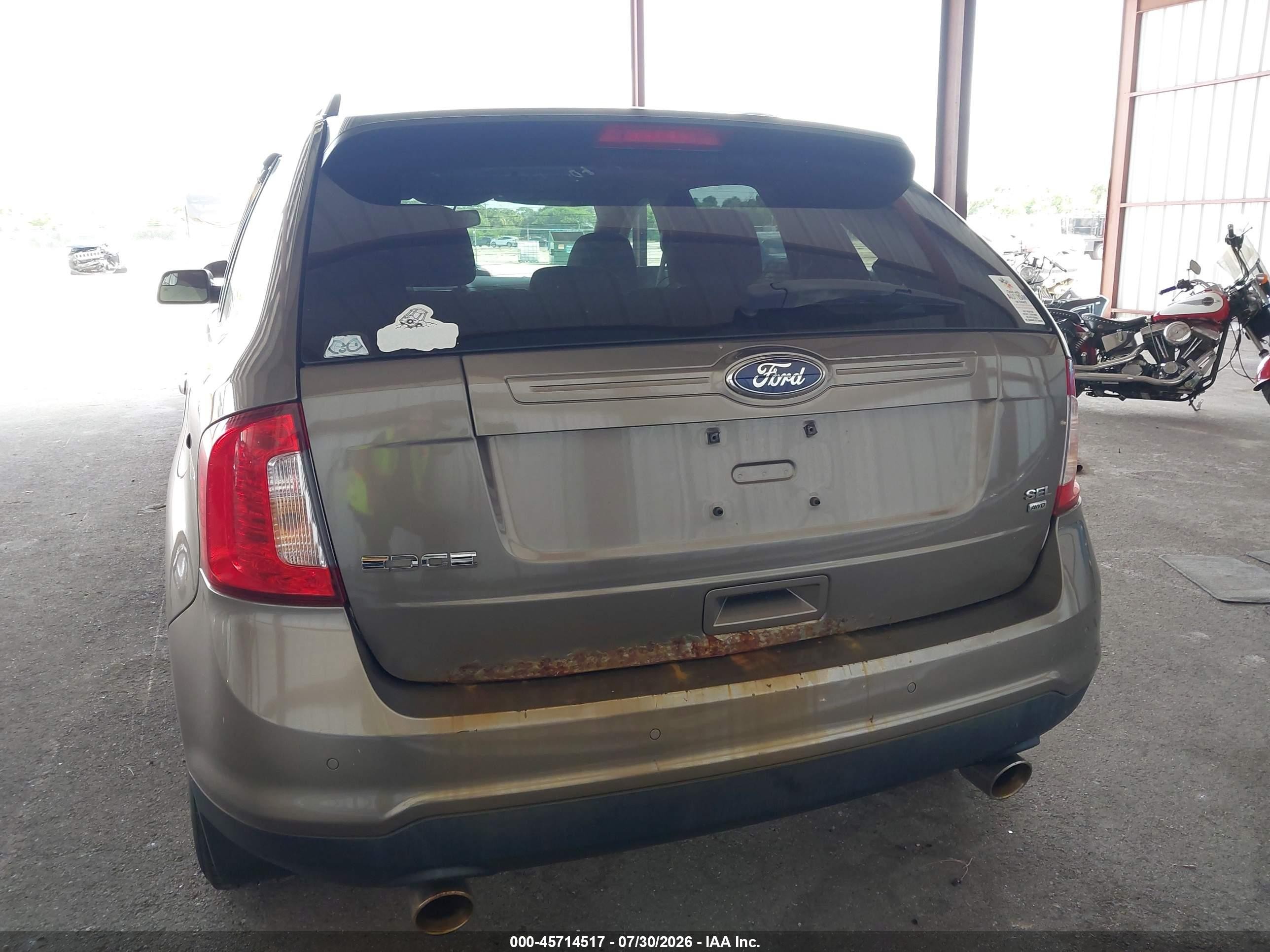 2014 Ford Edge Sel Gray vin: 2FMDK4JC5EBA75709