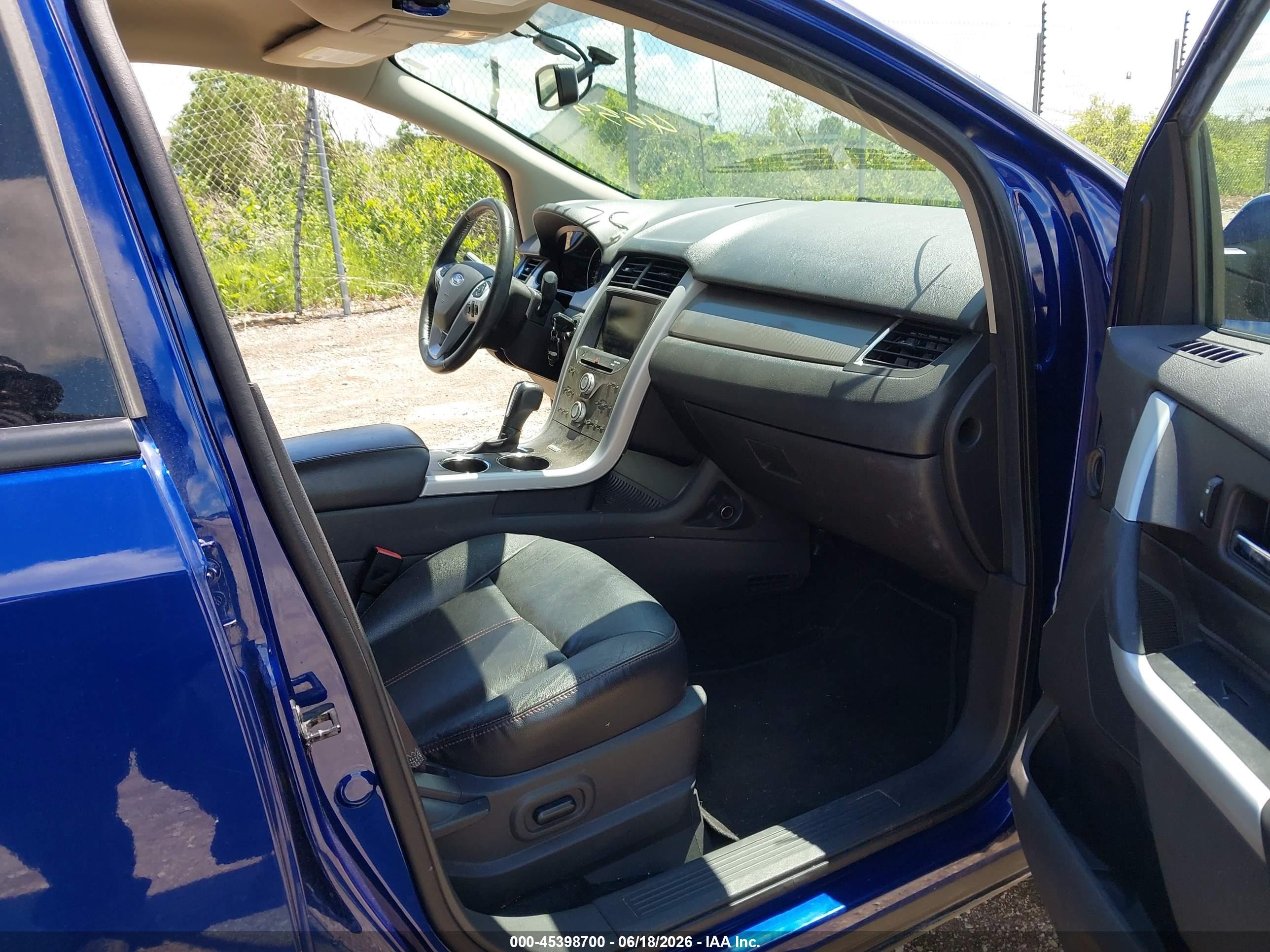 2014 Ford Edge Sel Синий vin: 2FMDK4JC5EBB39036