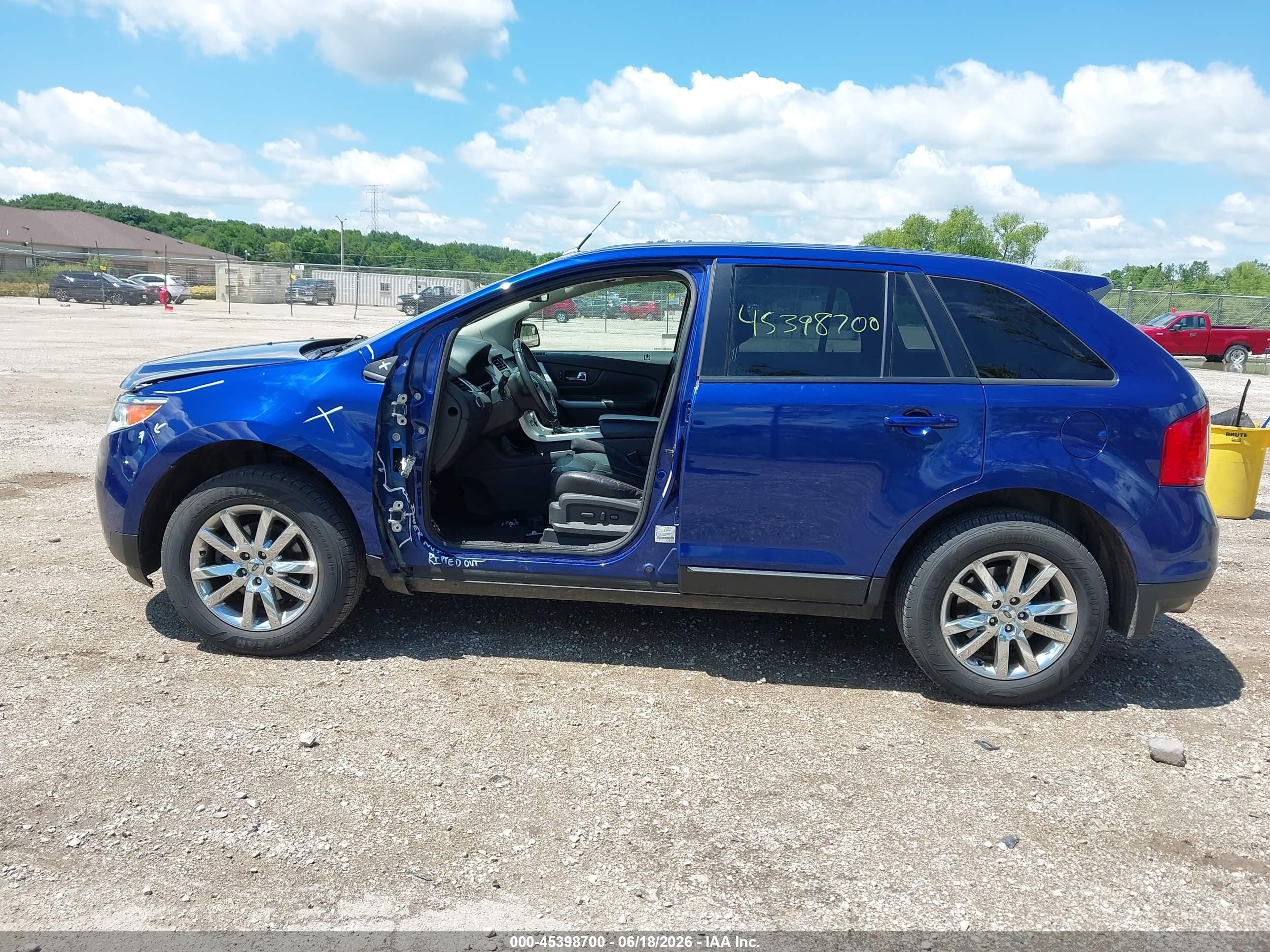 2014 Ford Edge Sel Синий vin: 2FMDK4JC5EBB39036