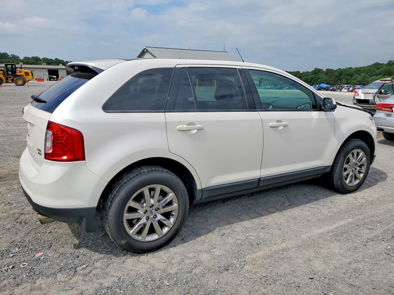 2014 Ford Edge Sel White vin: 2FMDK4JC5EBB43958