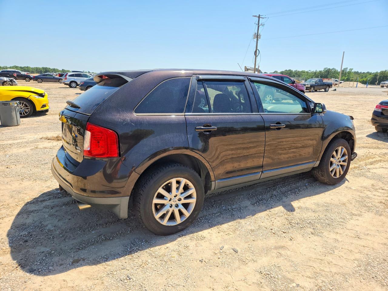 2014 Ford Edge Sel Black vin: 2FMDK4JC5EBB53857