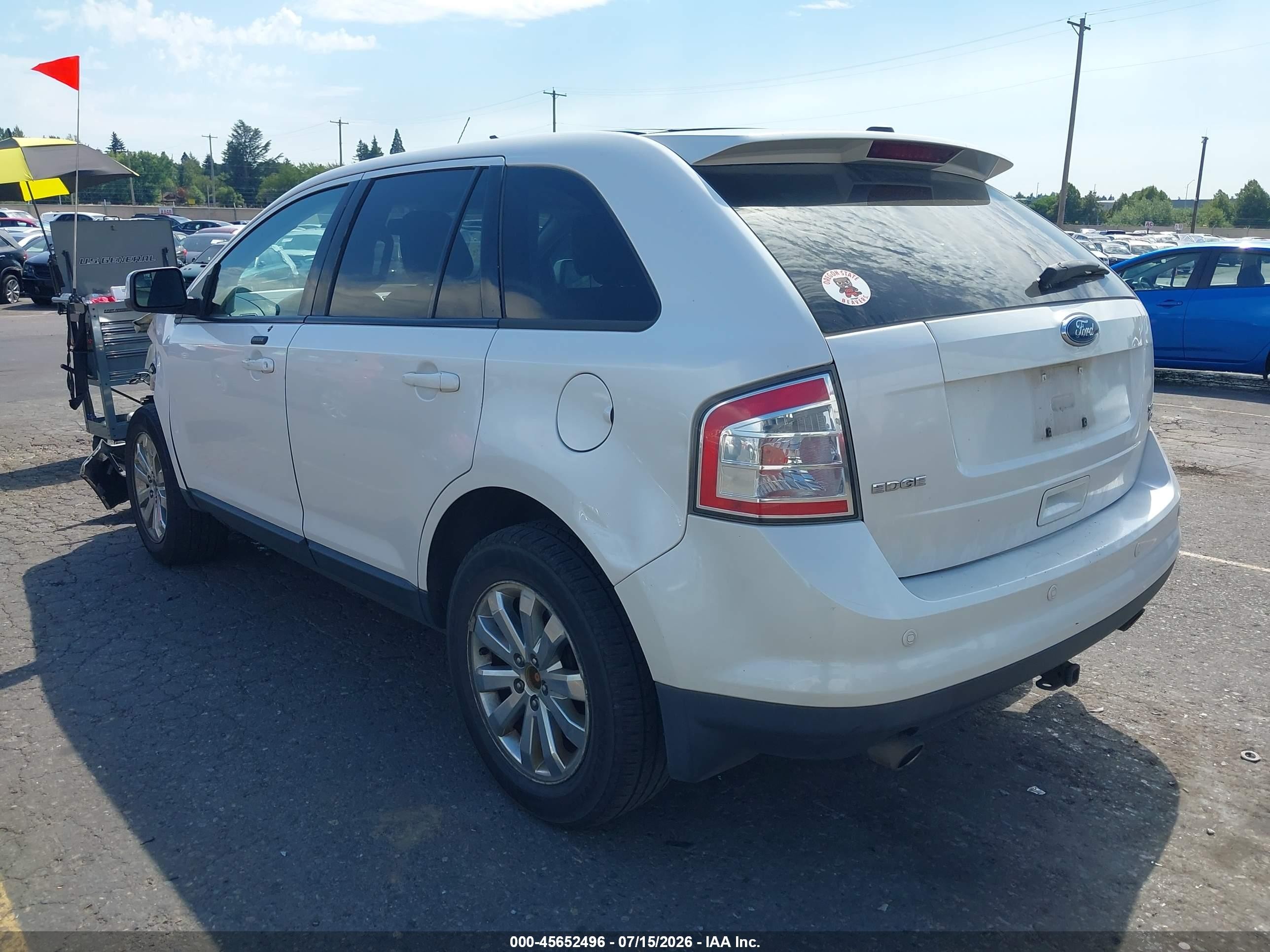 2010 Ford Edge Sel White vin: 2FMDK4JC6ABA37349