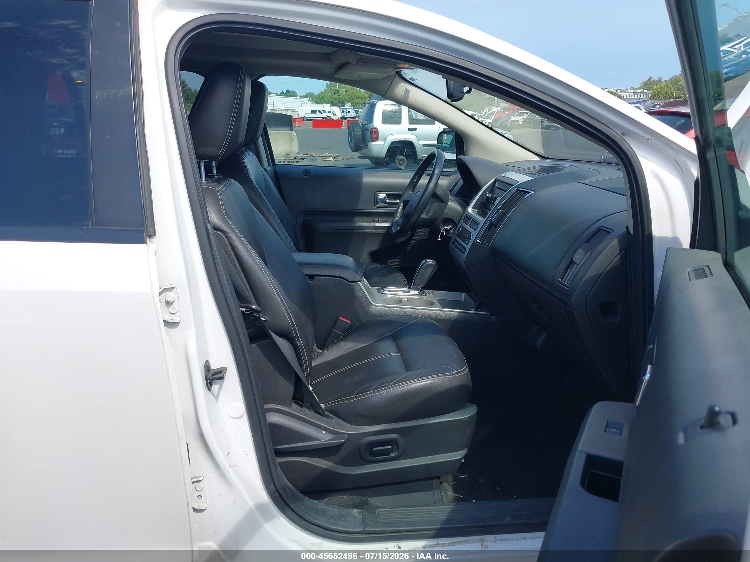 2010 Ford Edge Sel White vin: 2FMDK4JC6ABA37349