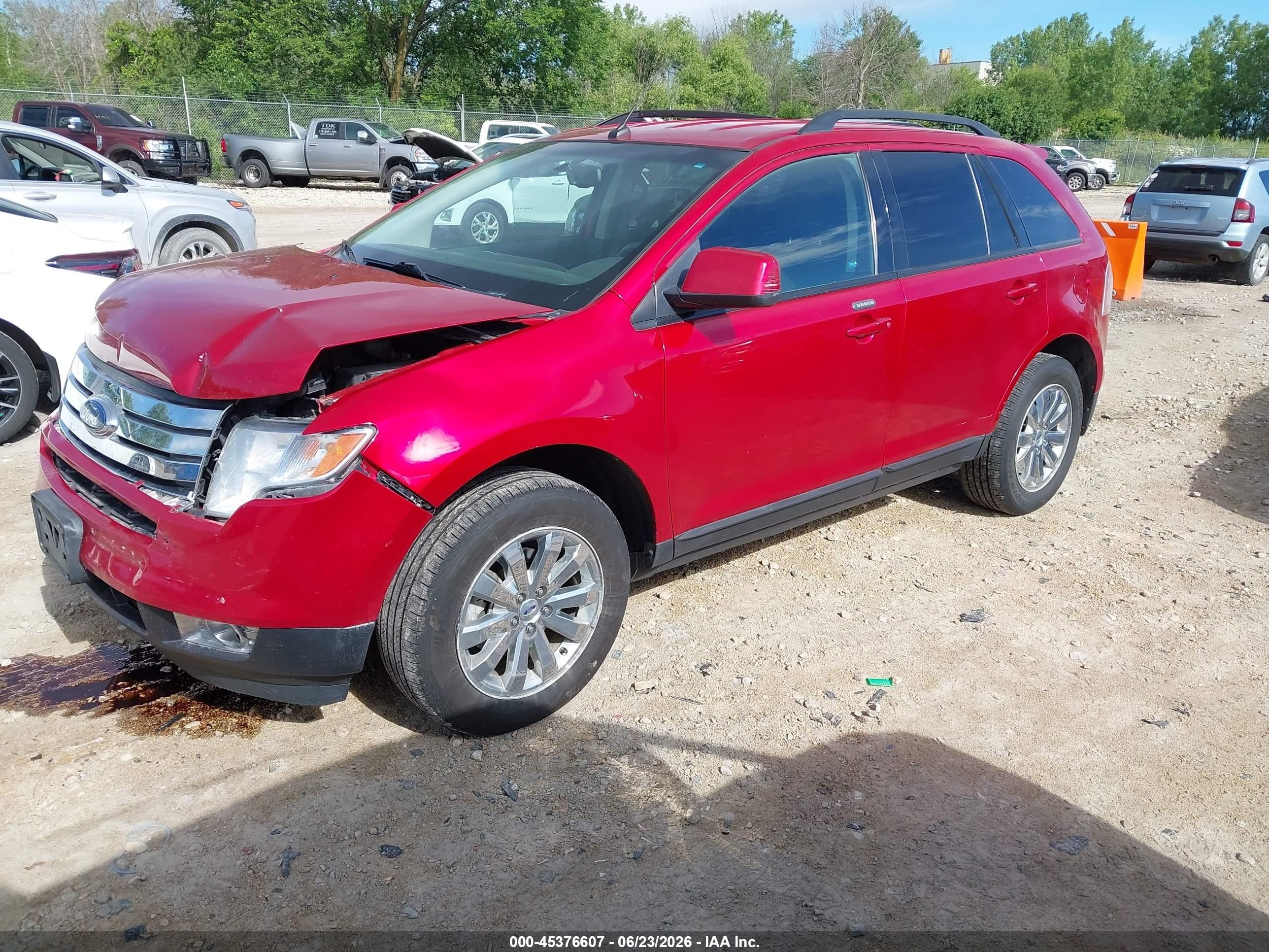 2010 Ford Edge Sel Красный vin: 2FMDK4JC6ABA56290