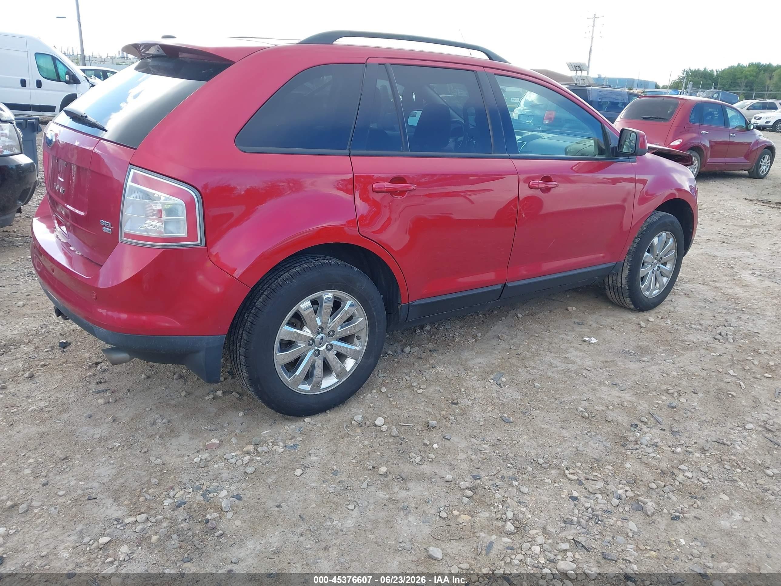 2010 Ford Edge Sel Красный vin: 2FMDK4JC6ABA56290