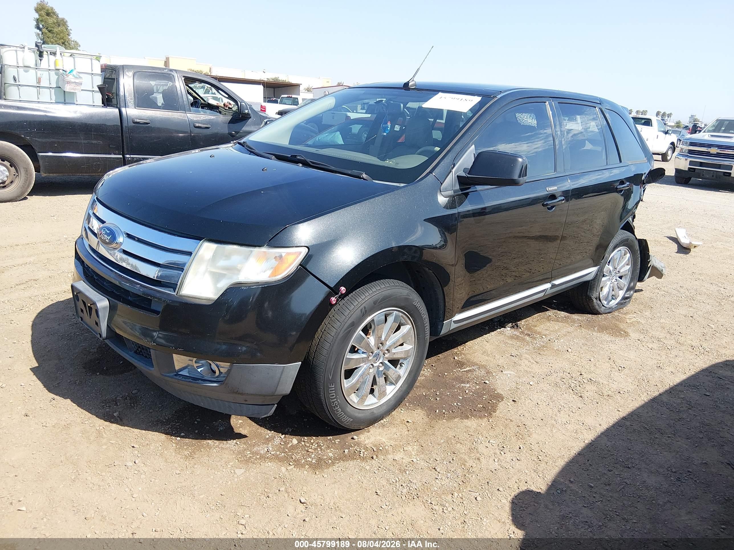 2010 Ford Edge Sel Черный vin: 2FMDK4JC6ABA88849