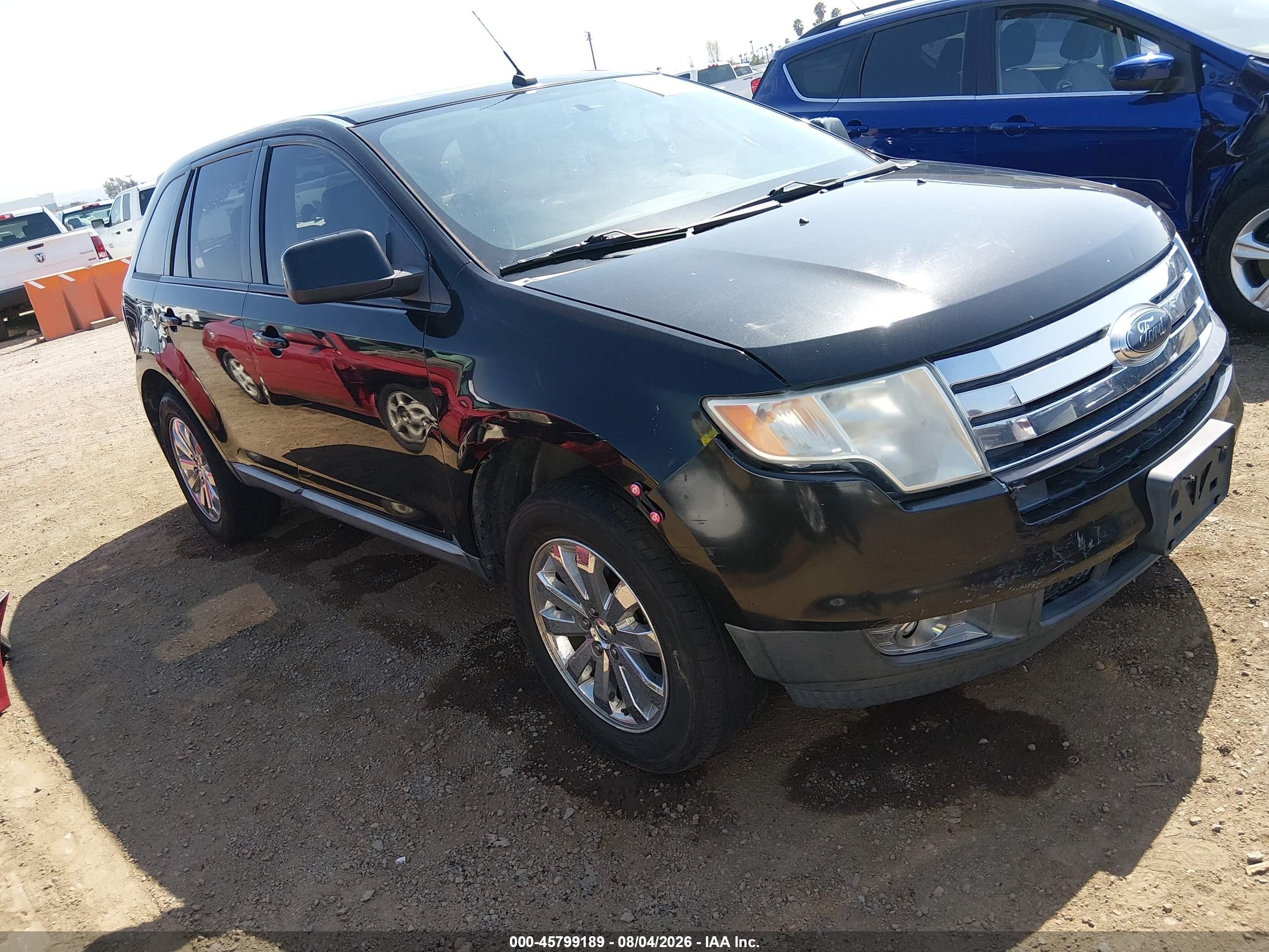 2010 Ford Edge Sel Черный vin: 2FMDK4JC6ABA88849