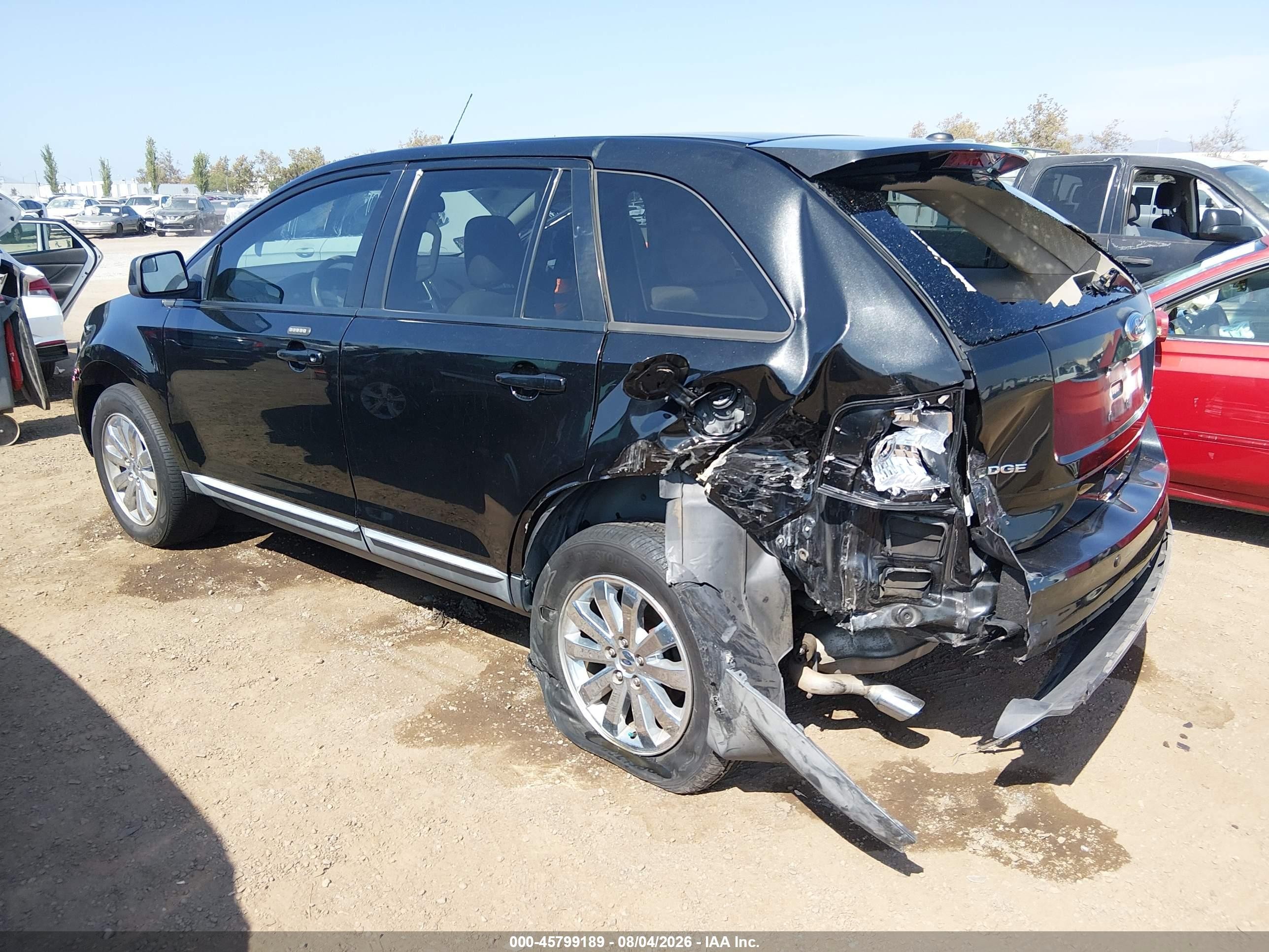 2010 Ford Edge Sel Черный vin: 2FMDK4JC6ABA88849