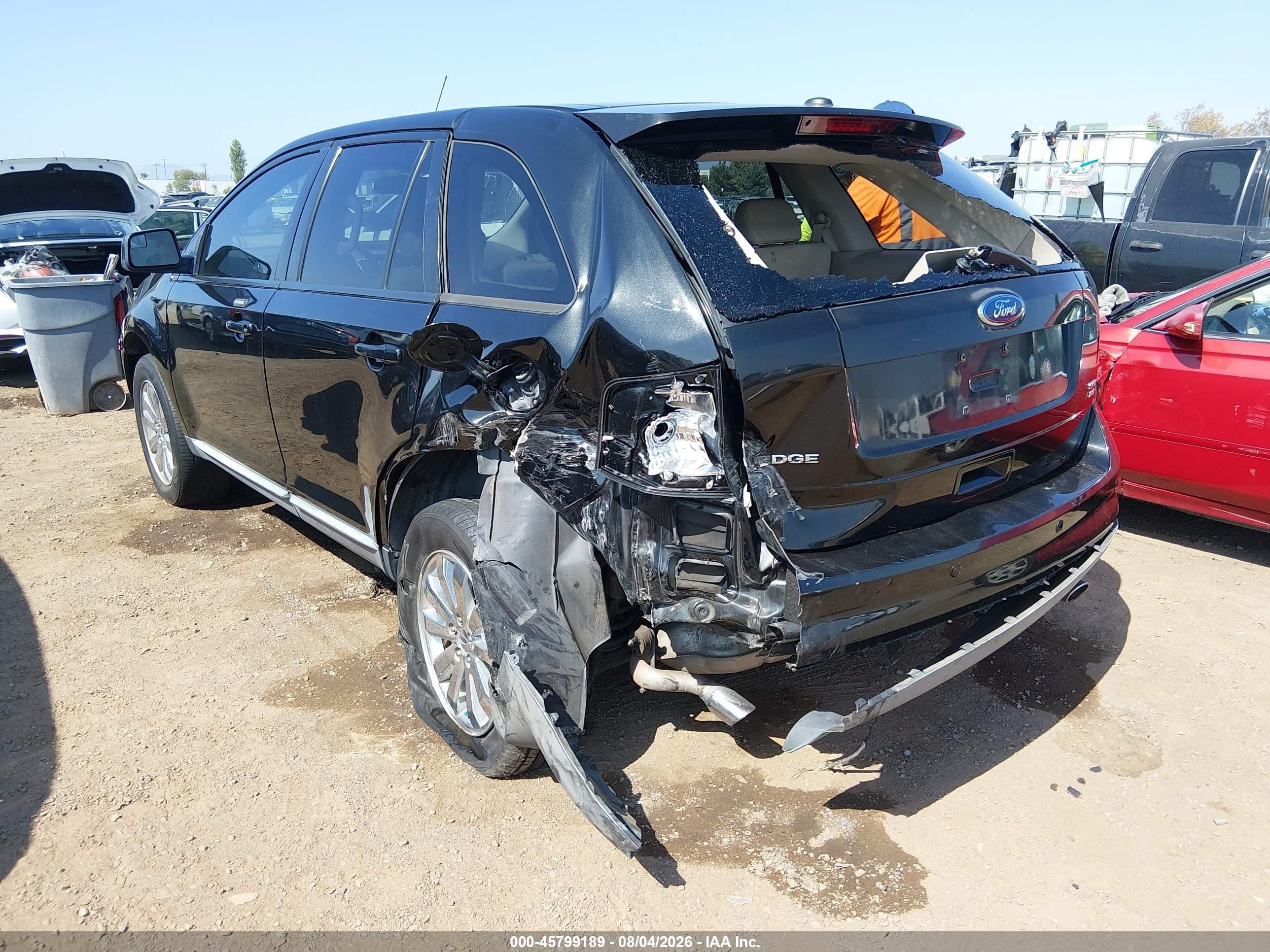 2010 Ford Edge Sel Черный vin: 2FMDK4JC6ABA88849