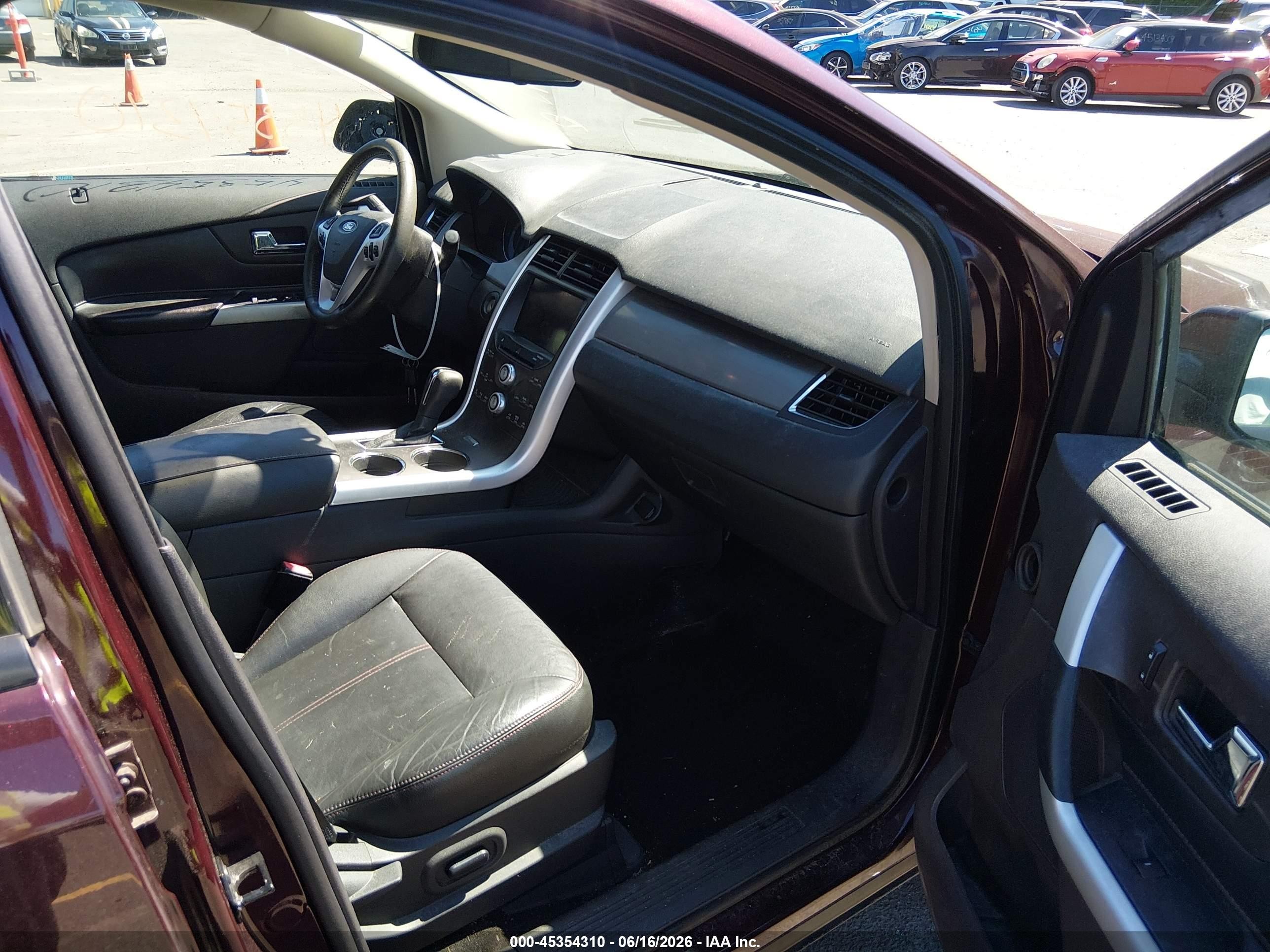 2011 Ford Edge Sel Burgundy vin: 2FMDK4JC6BBB26095