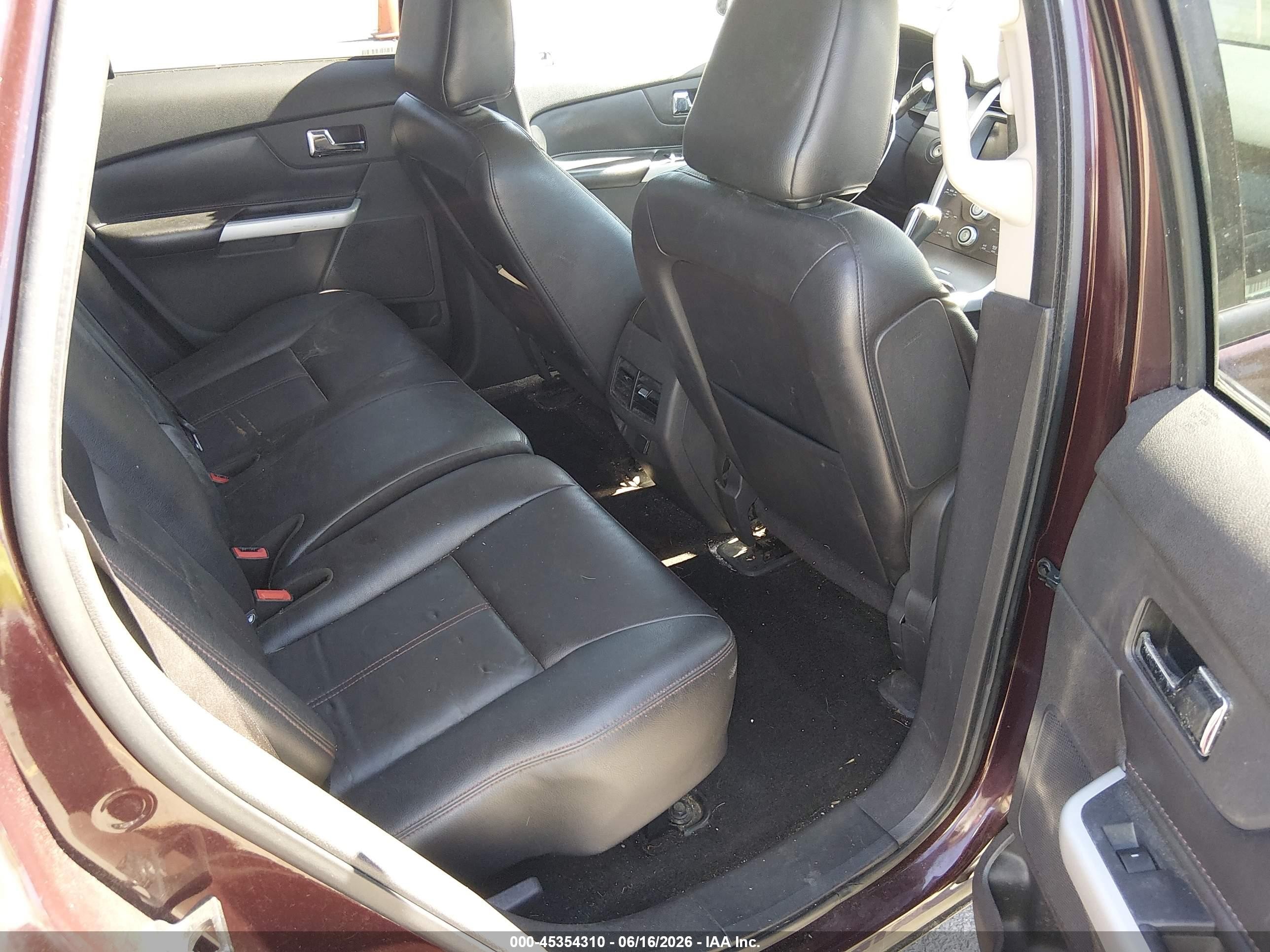 2011 Ford Edge Sel Burgundy vin: 2FMDK4JC6BBB26095