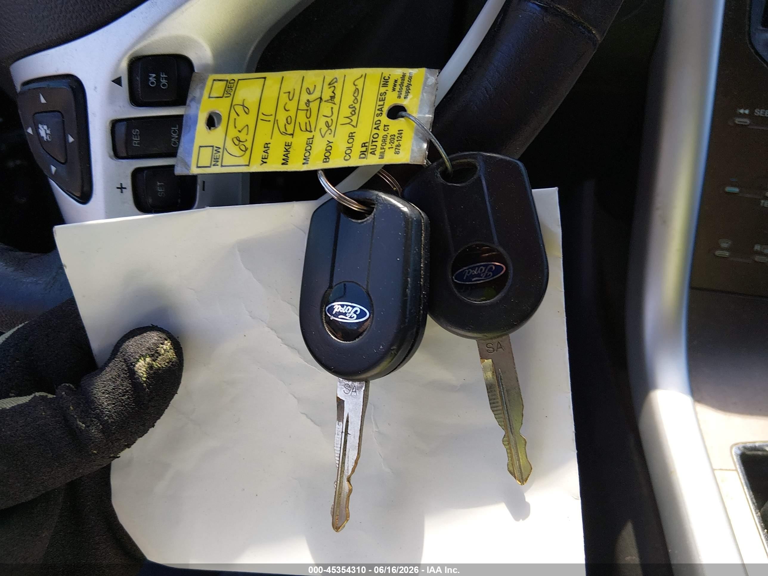 2011 Ford Edge Sel Burgundy vin: 2FMDK4JC6BBB26095