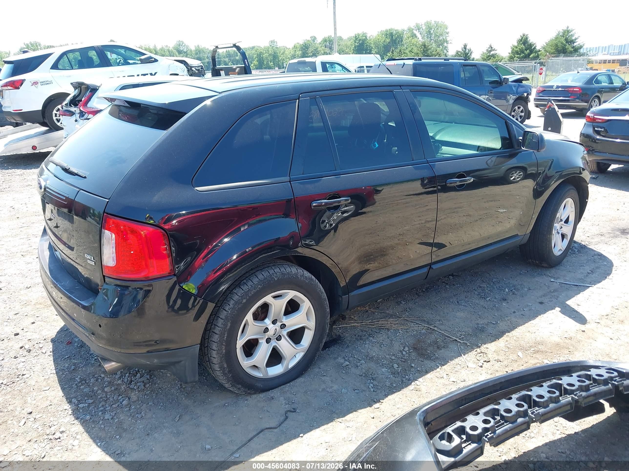 2011 Ford Edge Sel Black vin: 2FMDK4JC6BBB58013