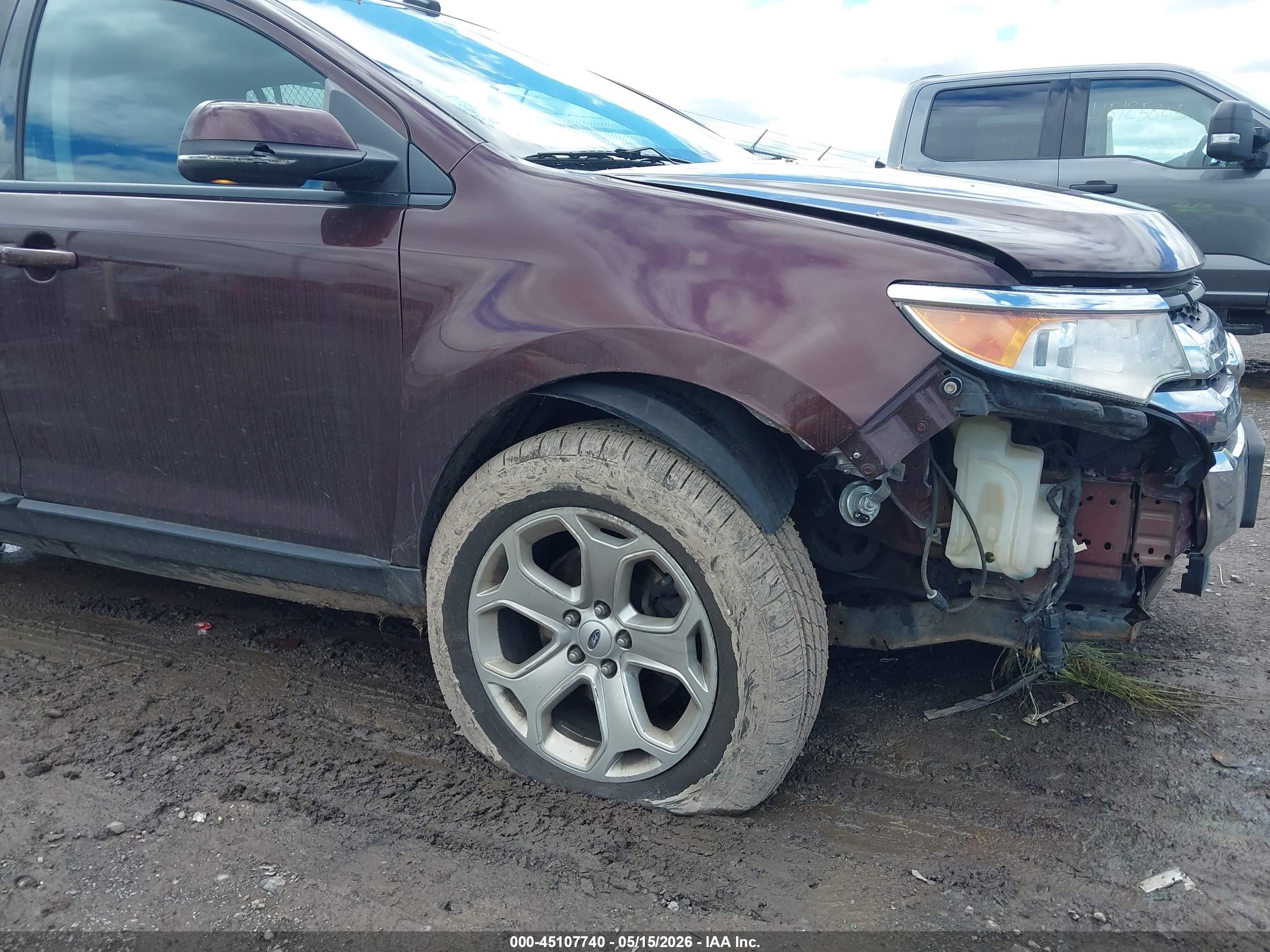 2012 Ford Edge Sel Maroon vin: 2FMDK4JC6CBA93813