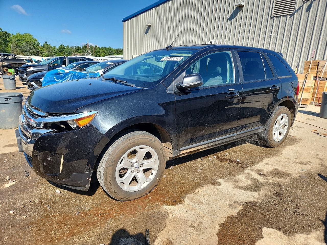 2013 Ford Edge Sel Black vin: 2FMDK4JC6DBA75362