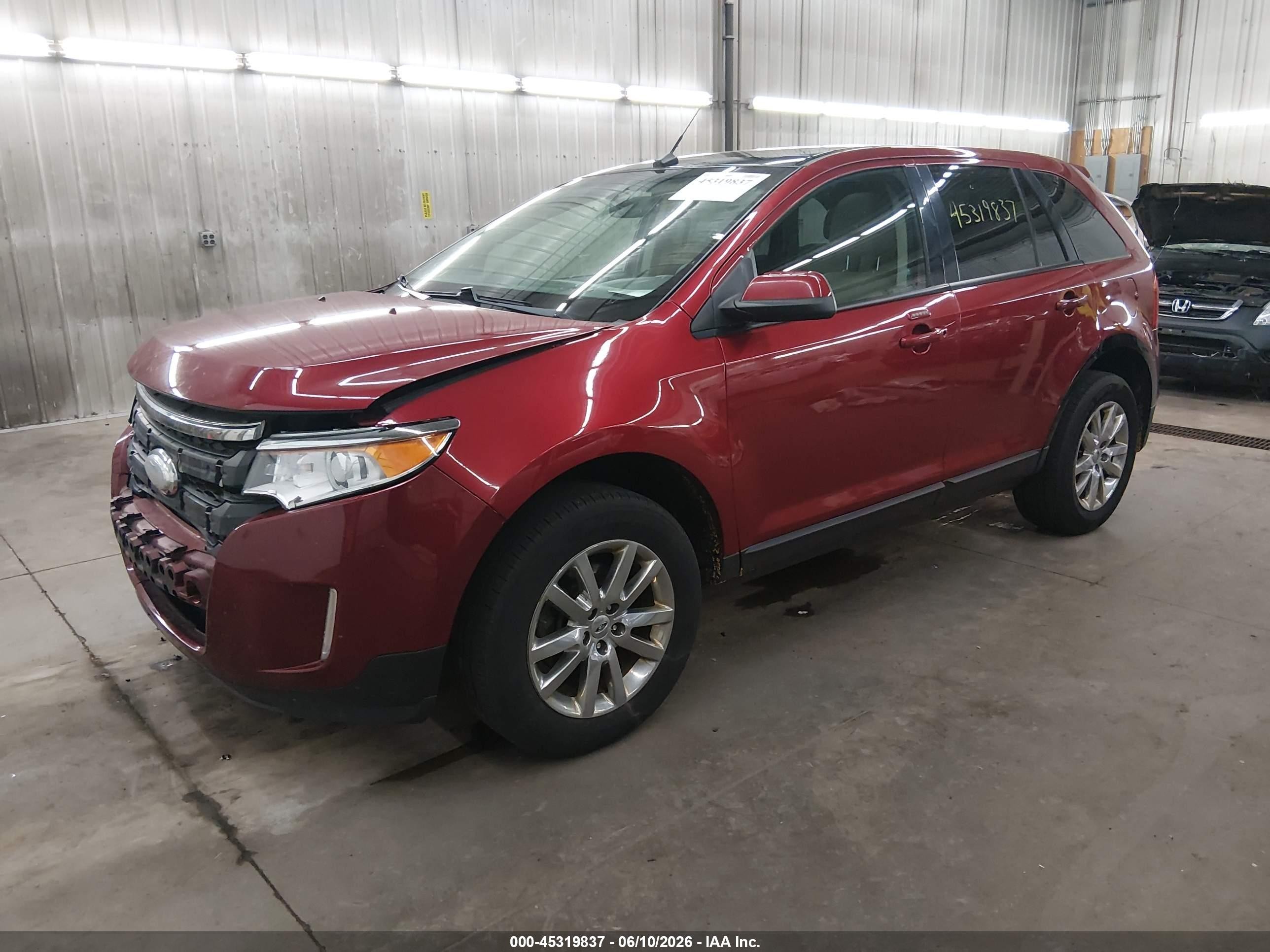 2013 Ford Edge Sel Red vin: 2FMDK4JC6DBB11552