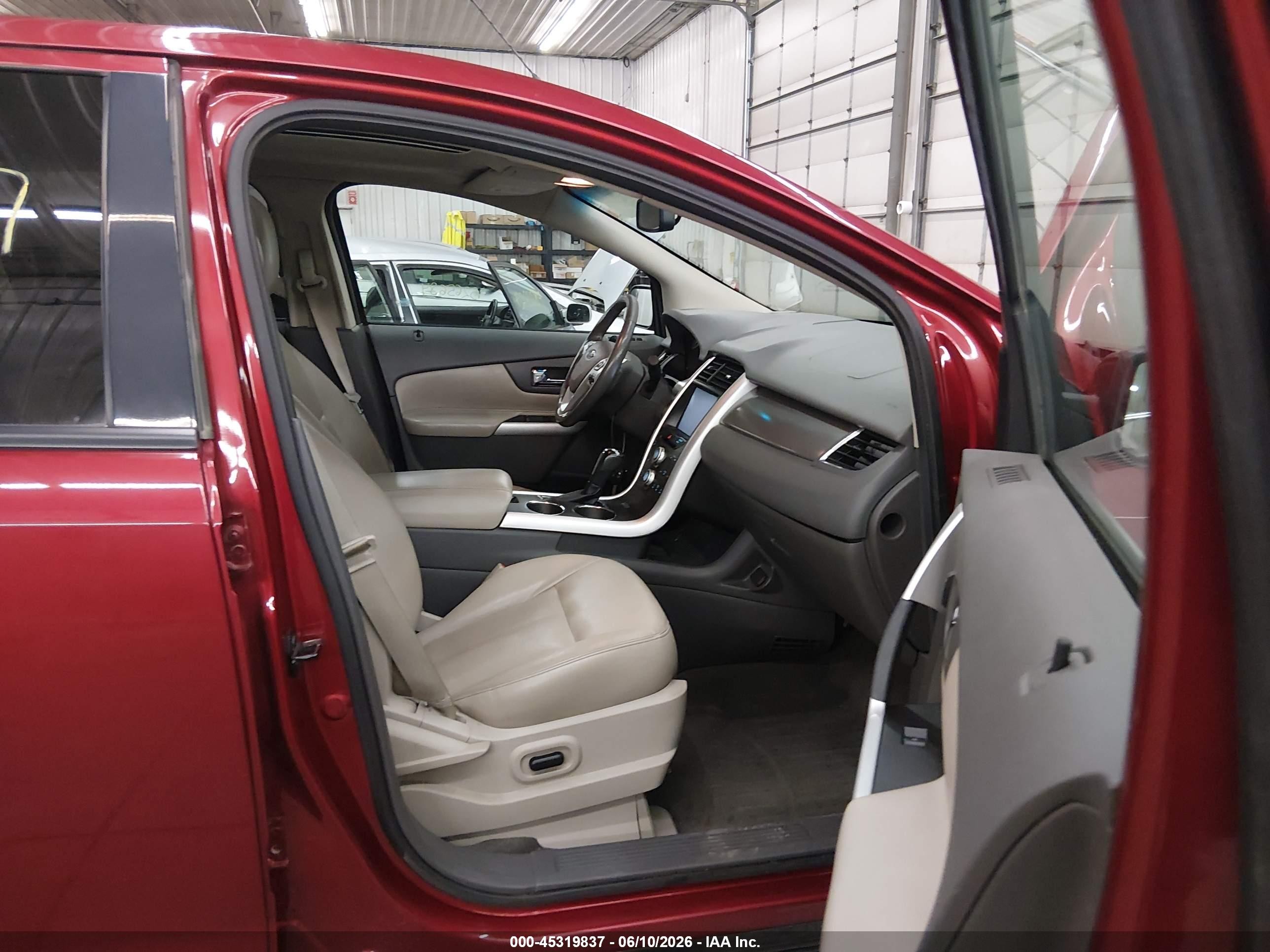 2013 Ford Edge Sel Red vin: 2FMDK4JC6DBB11552