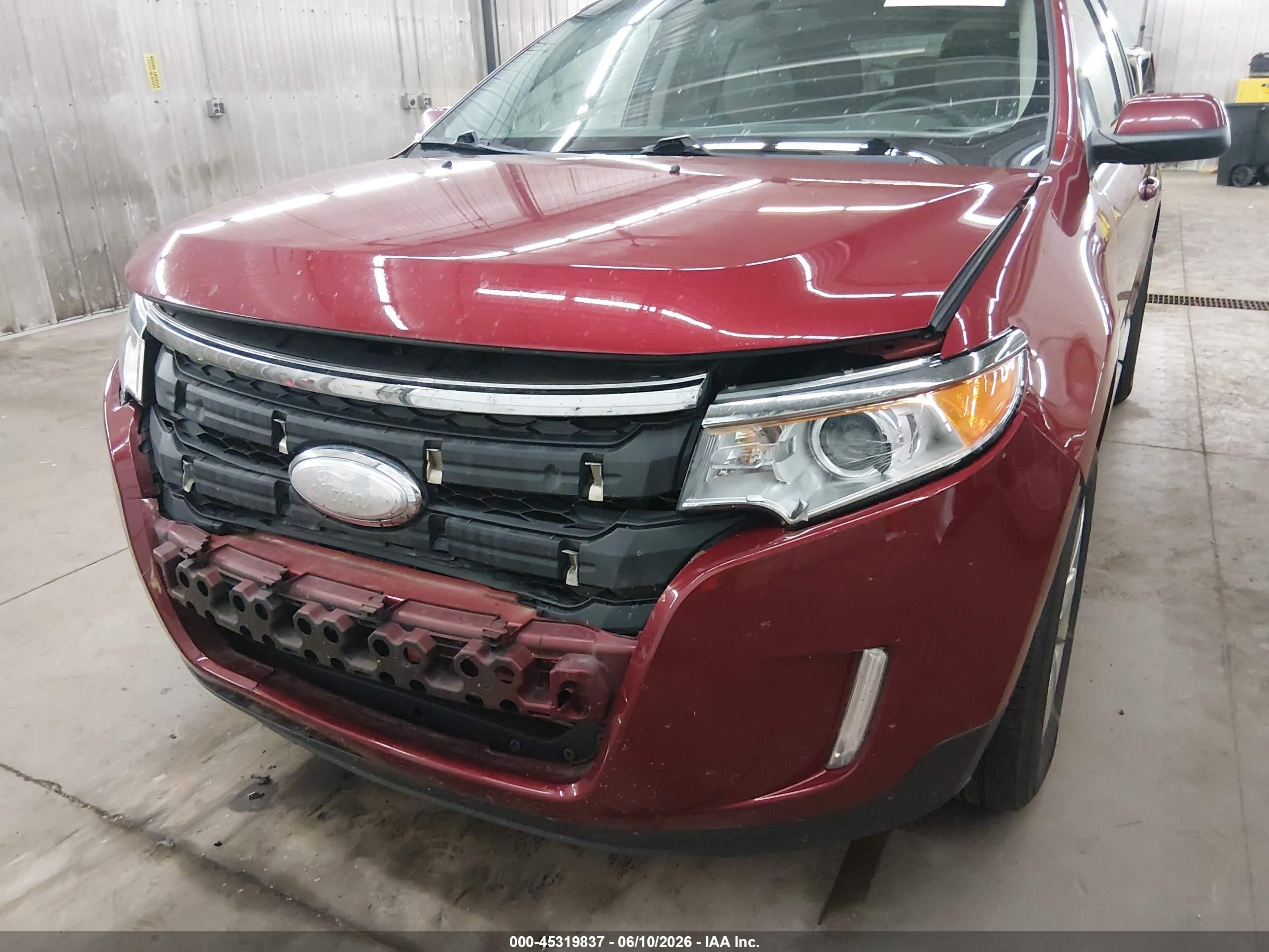 2013 Ford Edge Sel Red vin: 2FMDK4JC6DBB11552