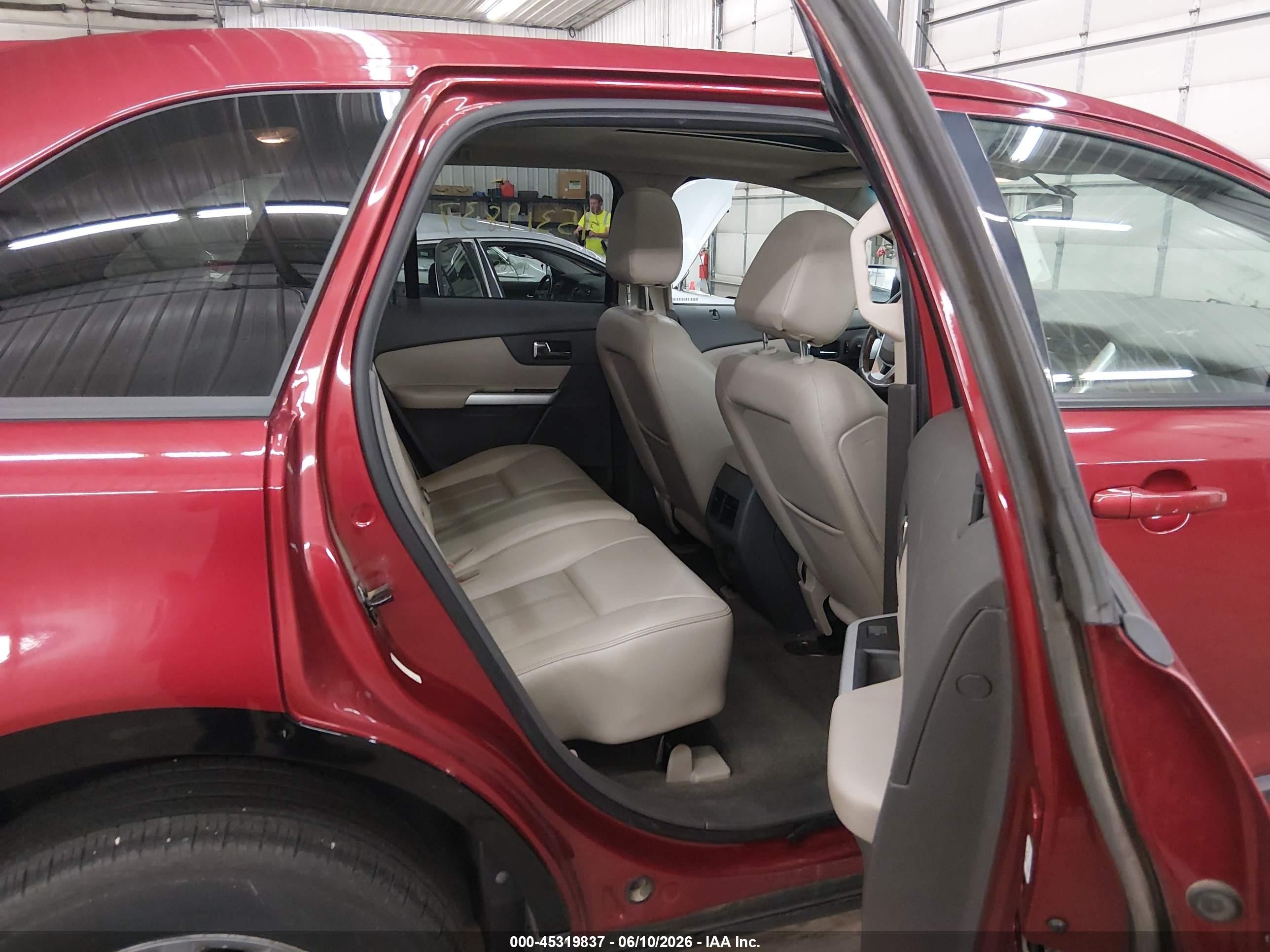 2013 Ford Edge Sel Red vin: 2FMDK4JC6DBB11552