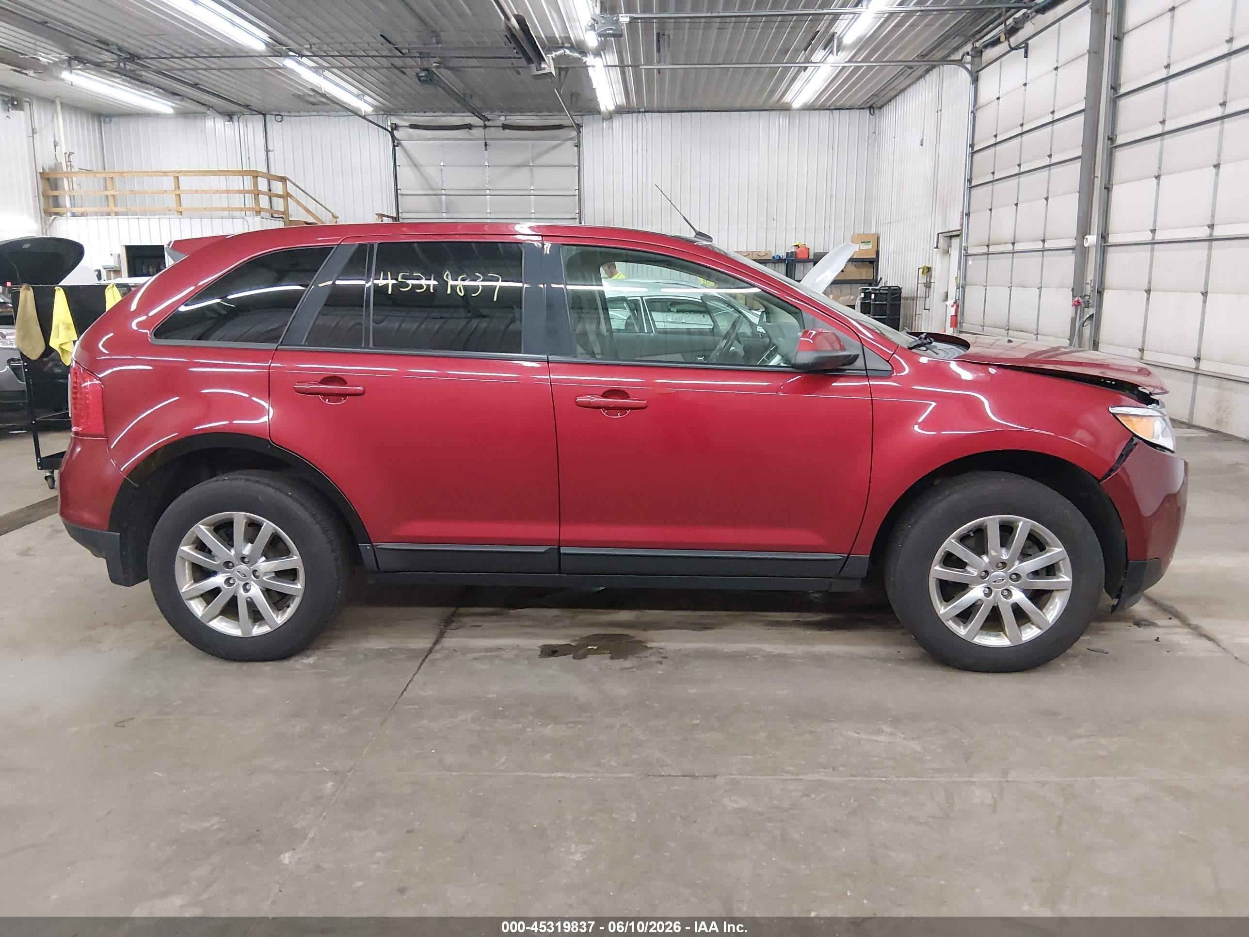 2013 Ford Edge Sel Red vin: 2FMDK4JC6DBB11552