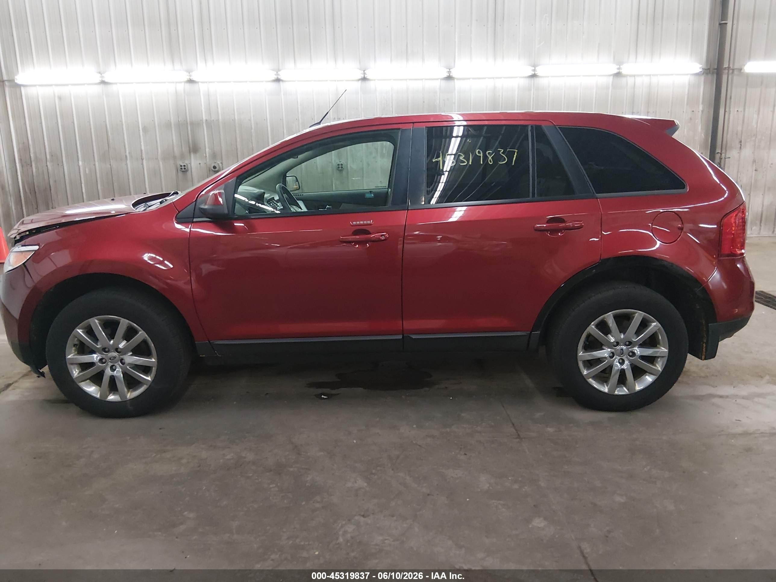 2013 Ford Edge Sel Red vin: 2FMDK4JC6DBB11552