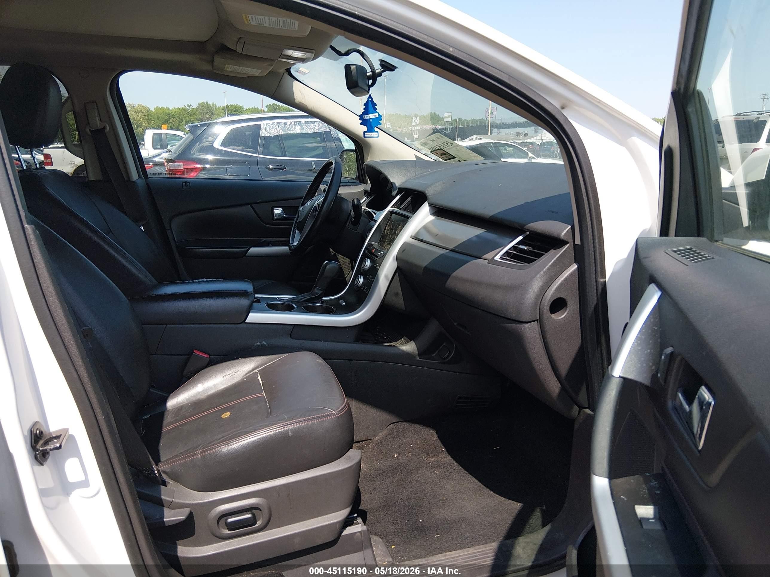 2013 Ford Edge Sel White vin: 2FMDK4JC6DBB15908