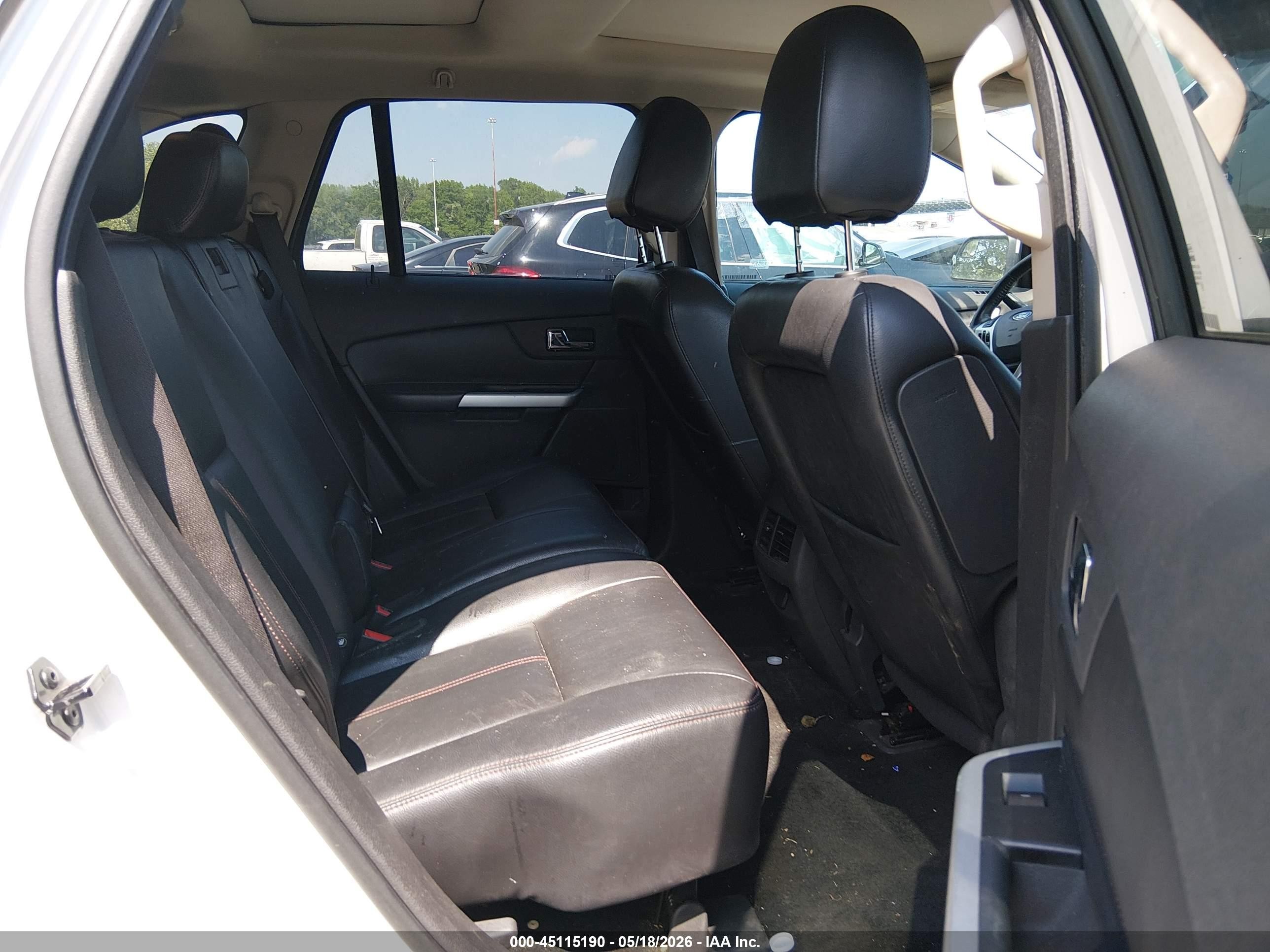2013 Ford Edge Sel White vin: 2FMDK4JC6DBB15908