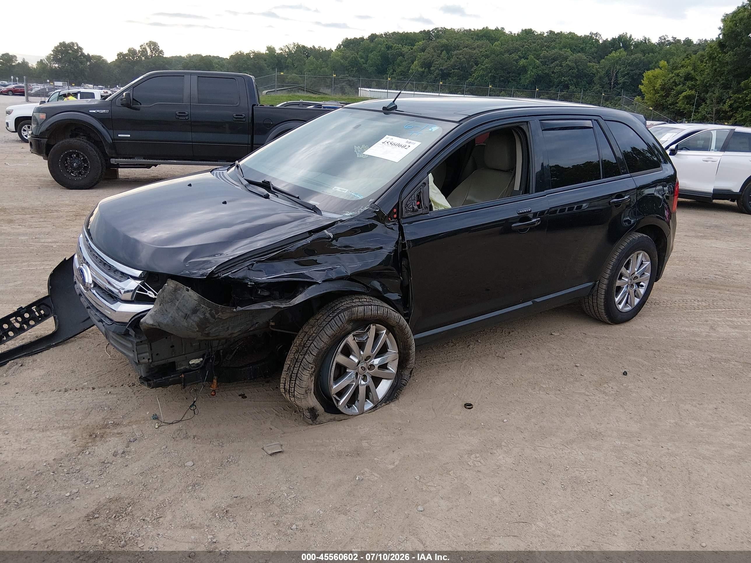 2013 Ford Edge Sel Black vin: 2FMDK4JC6DBB40839