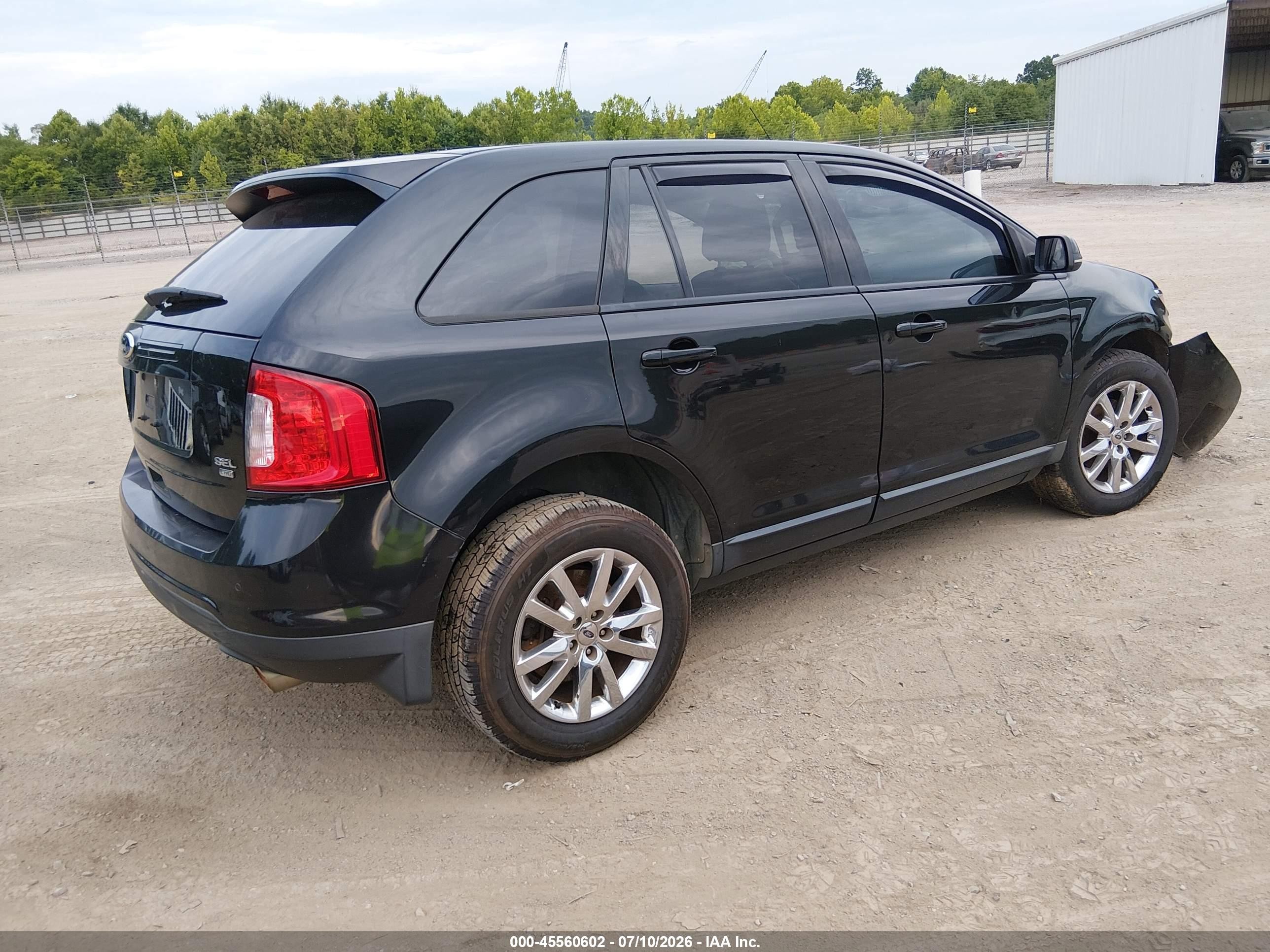2013 Ford Edge Sel Black vin: 2FMDK4JC6DBB40839